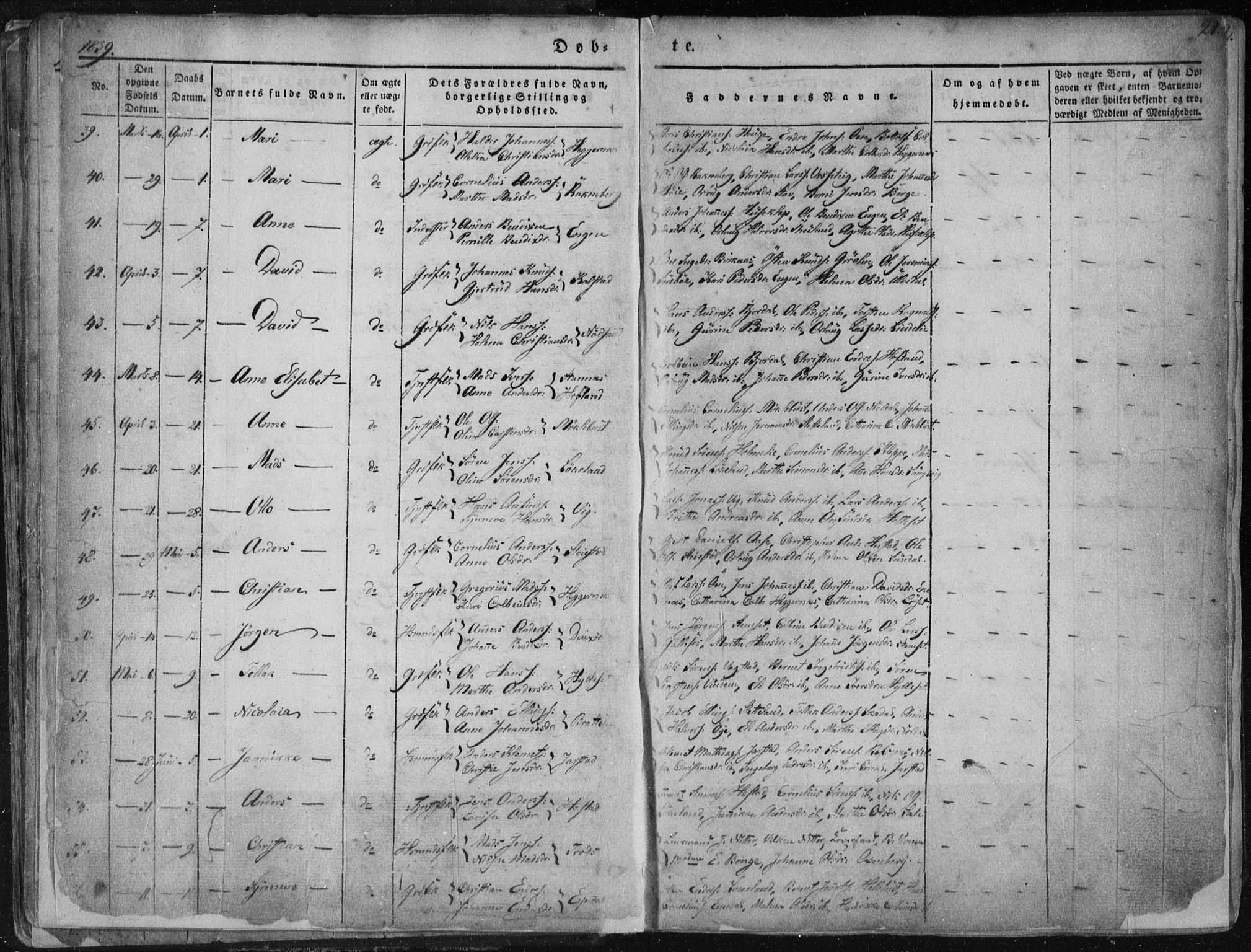 Fjaler sokneprestembete, AV/SAB-A-79801/H/Haa/Haaa/L0006: Parish register (official) no. A 6, 1835-1884, p. 21