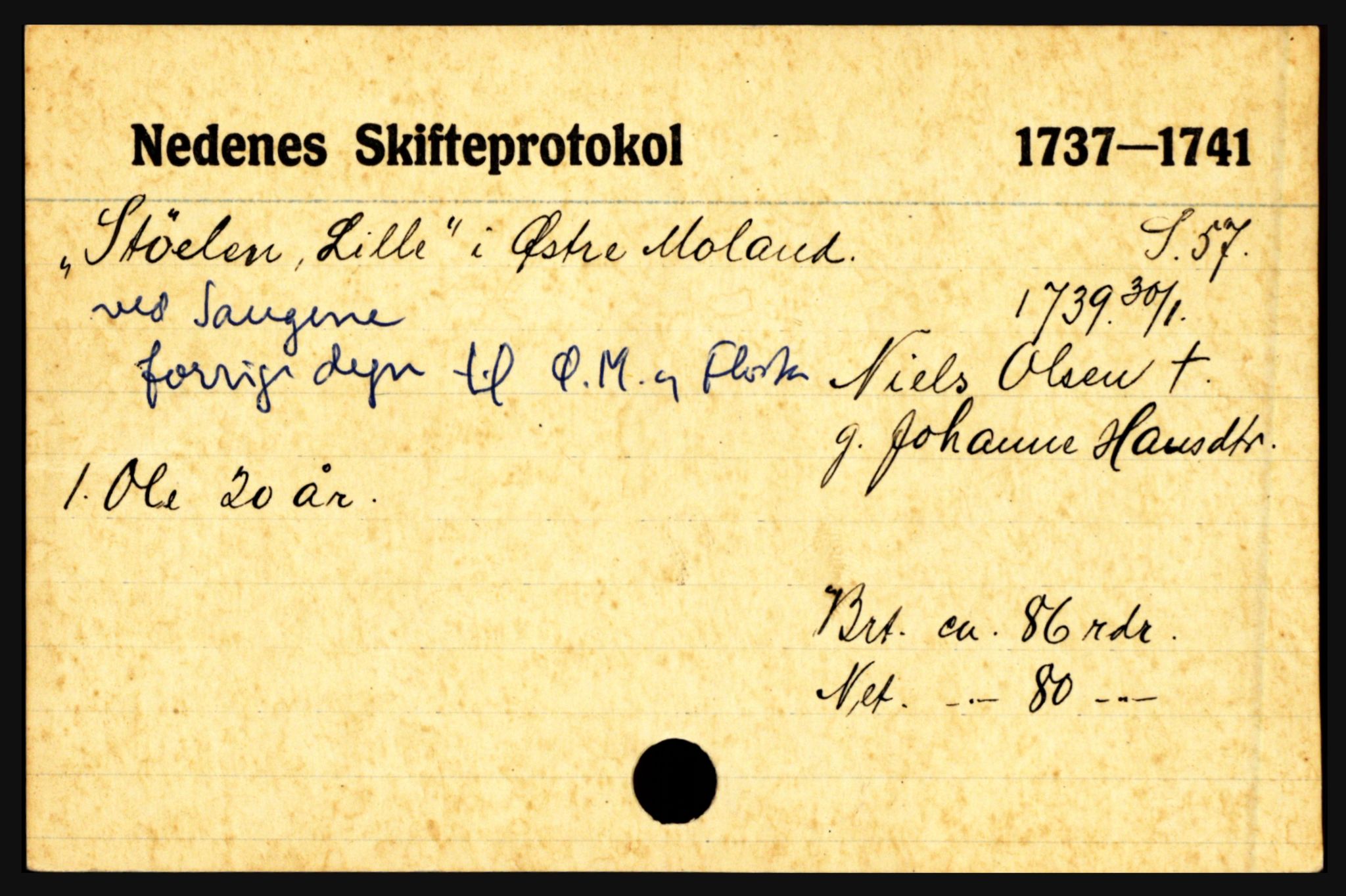 Nedenes sorenskriveri før 1824, AV/SAK-1221-0007/H, p. 17751