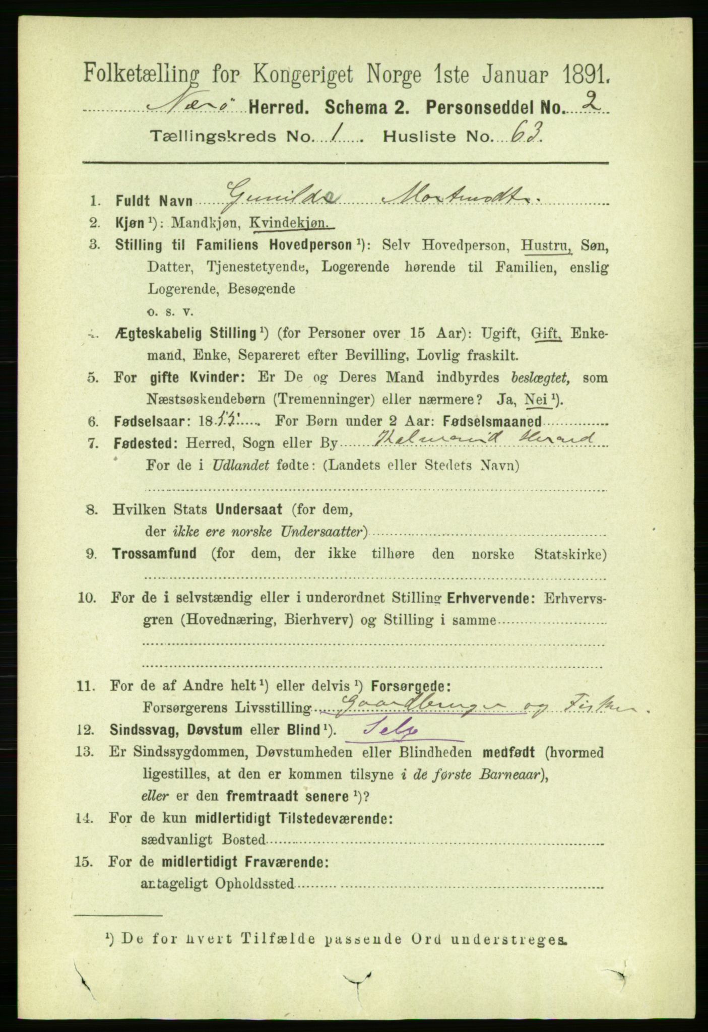 RA, 1891 census for 1751 Nærøy, 1891, p. 541