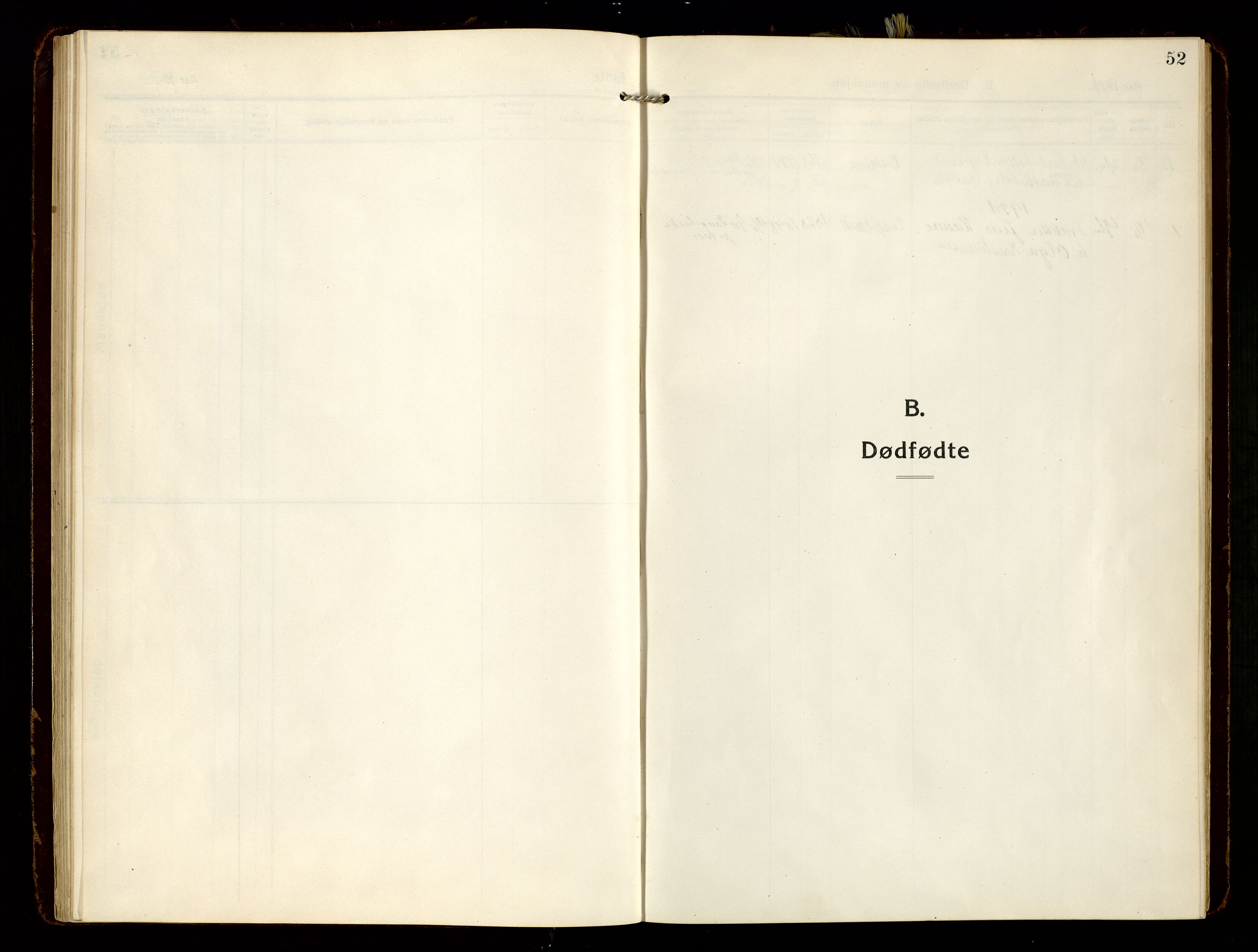 Hommedal sokneprestkontor, SAK/1111-0023/F/Fa/Faa/L0004: Parish register (official) no. A 4, 1916-1945, p. 52