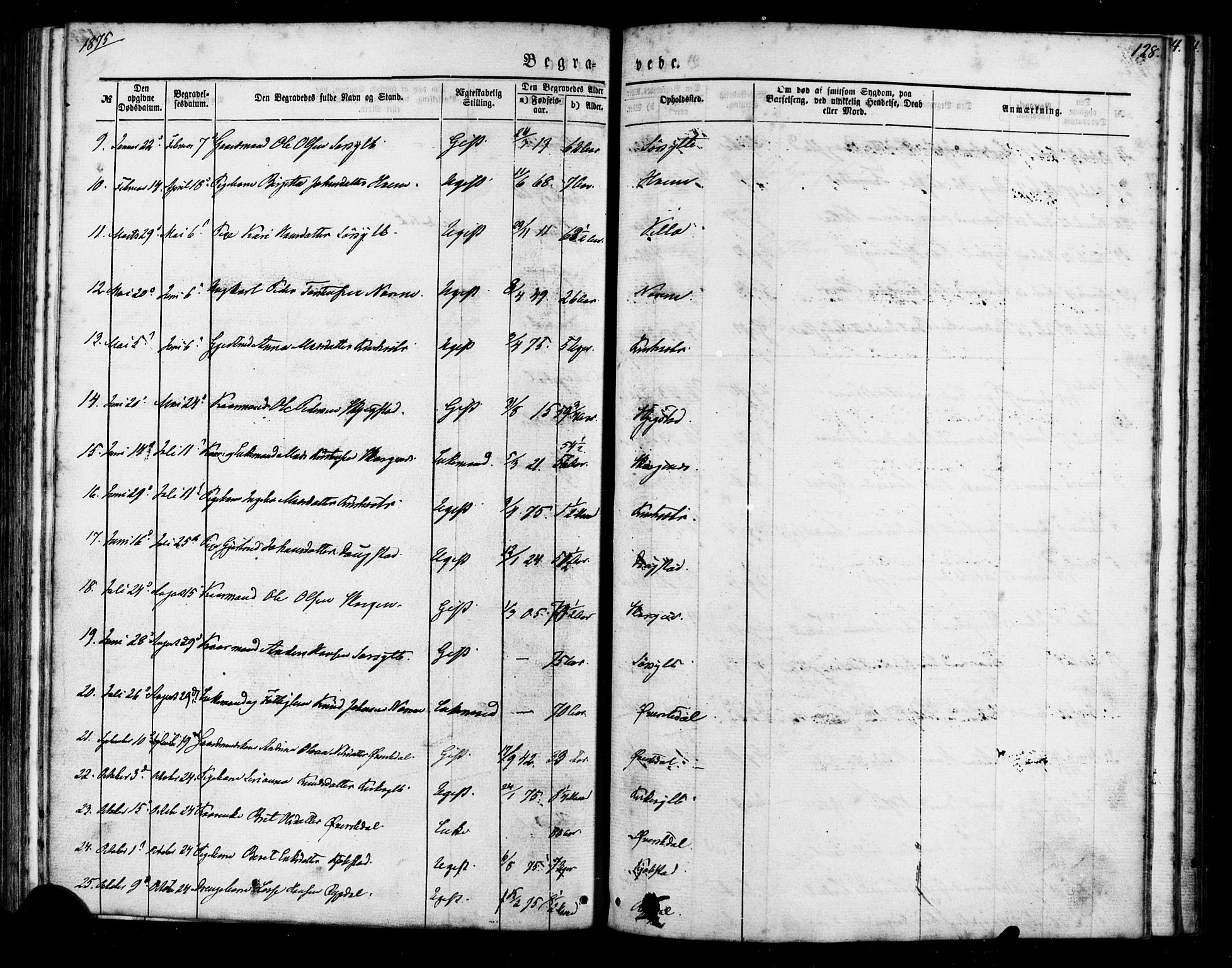 Ministerialprotokoller, klokkerbøker og fødselsregistre - Møre og Romsdal, SAT/A-1454/541/L0545: Parish register (official) no. 541A02, 1872-1886, p. 128