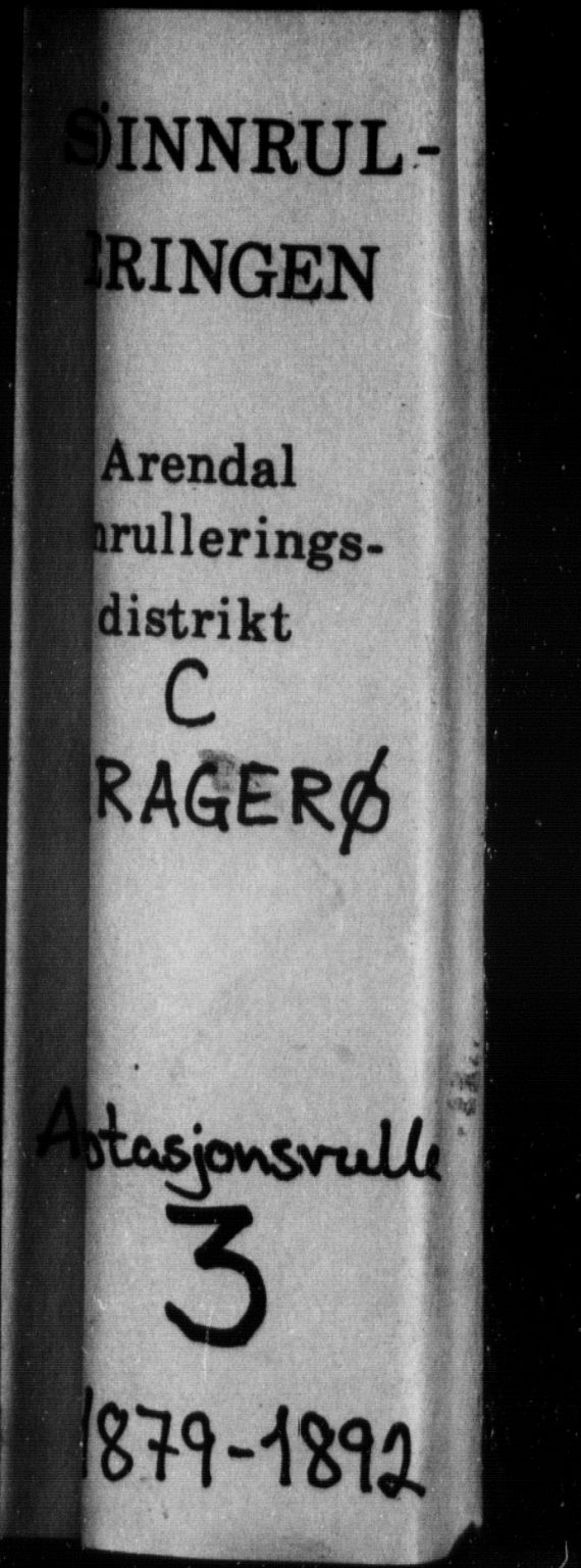 Kragerø innrulleringskontor, SAKO/A-830/F/Fb/L0003: Annotasjonsrulle, 1879-1892, p. 1