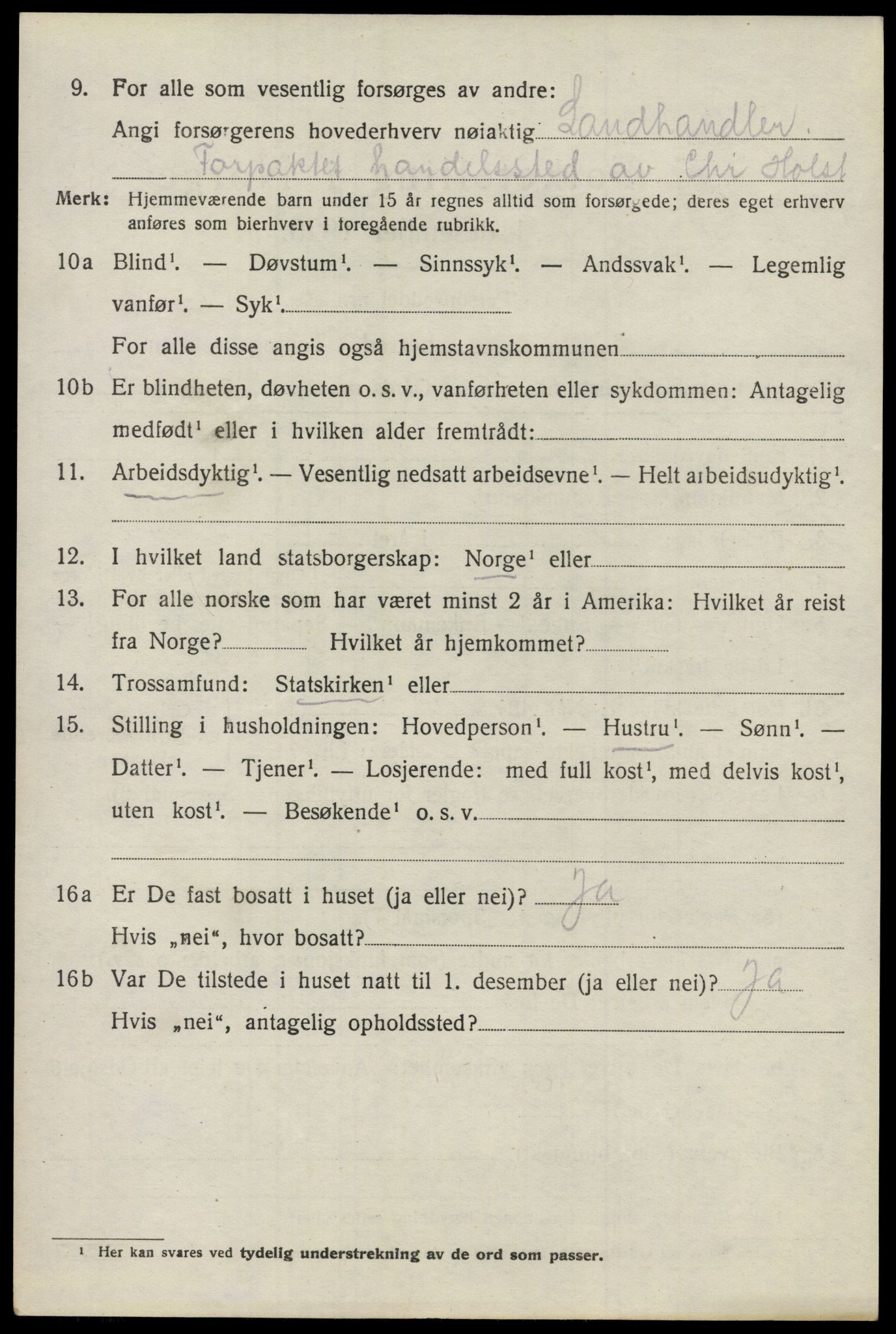 SAO, 1920 census for Nes, 1920, p. 21933