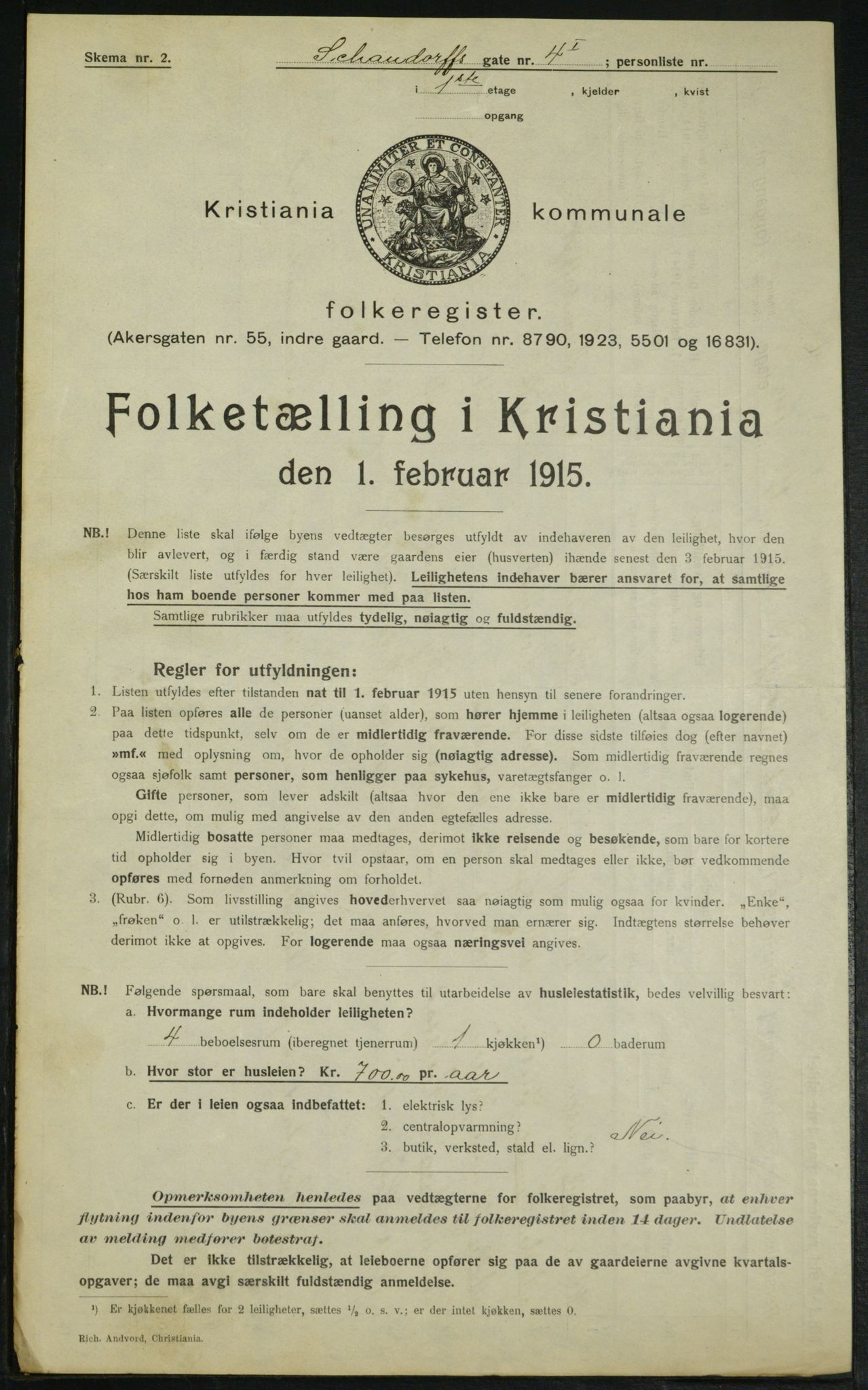 OBA, Municipal Census 1915 for Kristiania, 1915, p. 89175