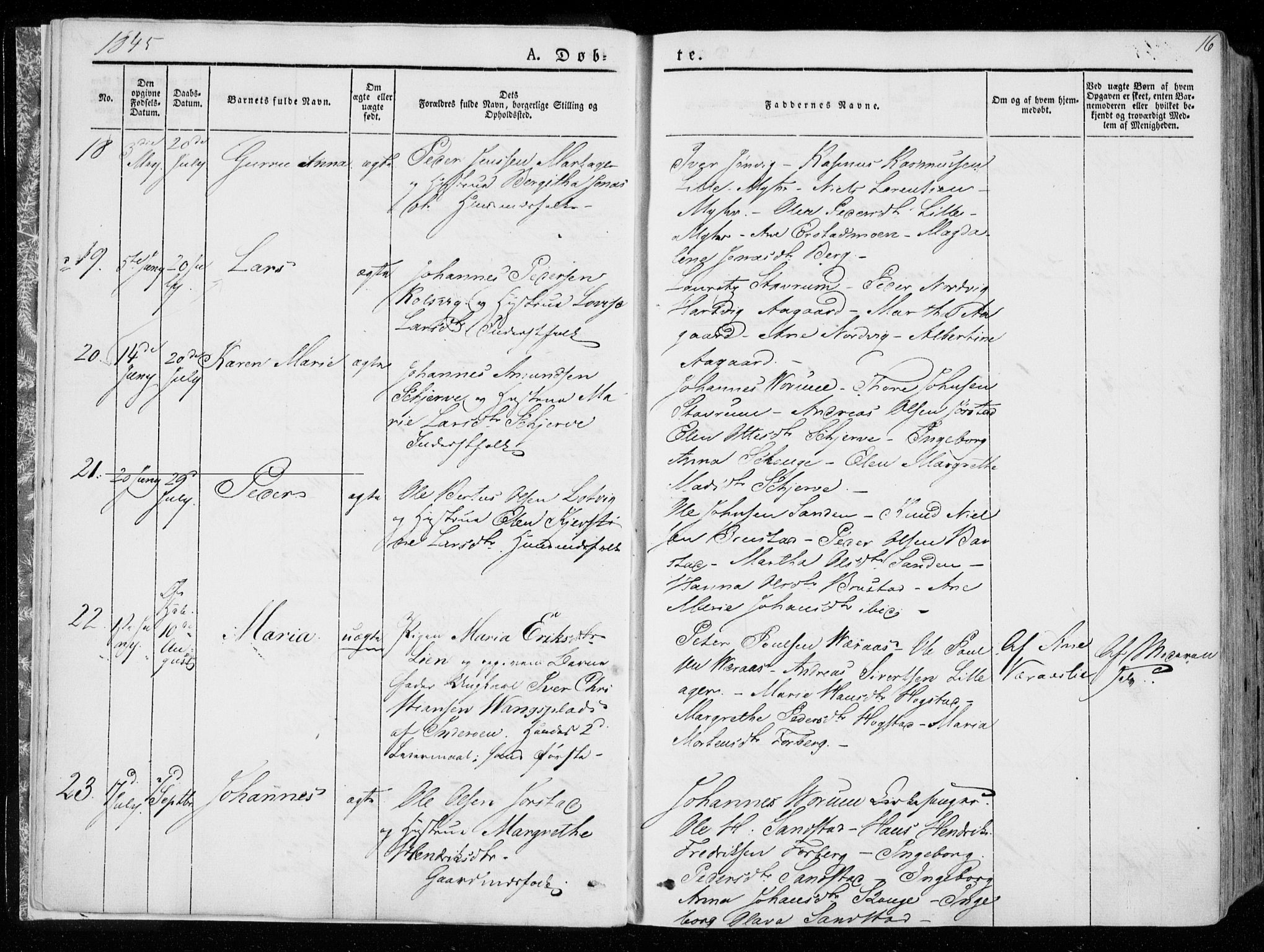 Ministerialprotokoller, klokkerbøker og fødselsregistre - Nord-Trøndelag, AV/SAT-A-1458/722/L0218: Parish register (official) no. 722A05, 1843-1868, p. 16