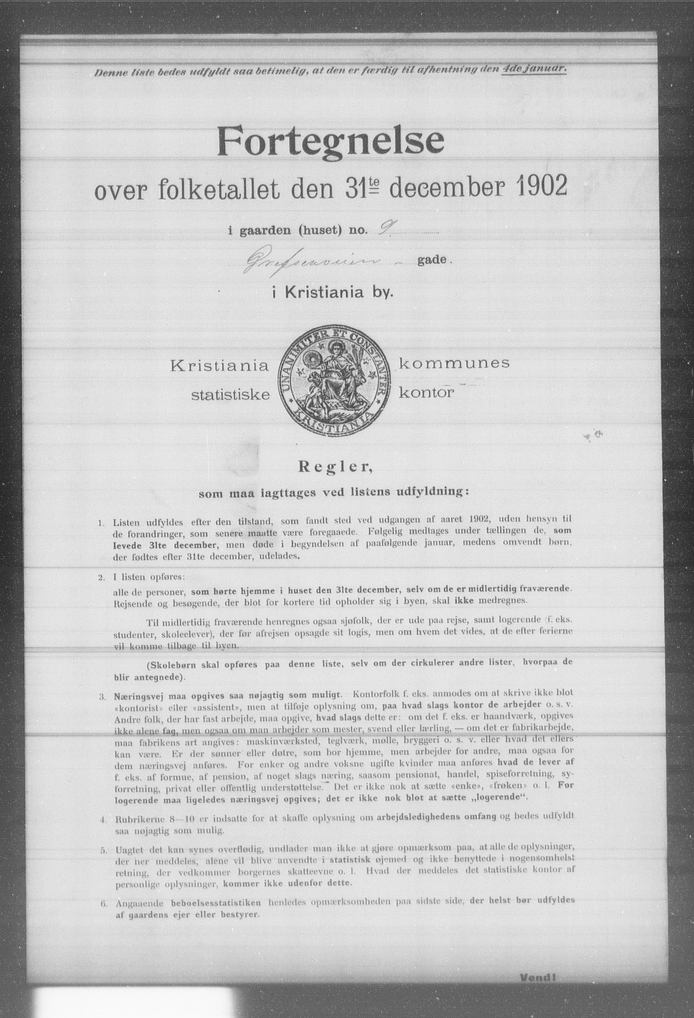 OBA, Municipal Census 1902 for Kristiania, 1902, p. 5703