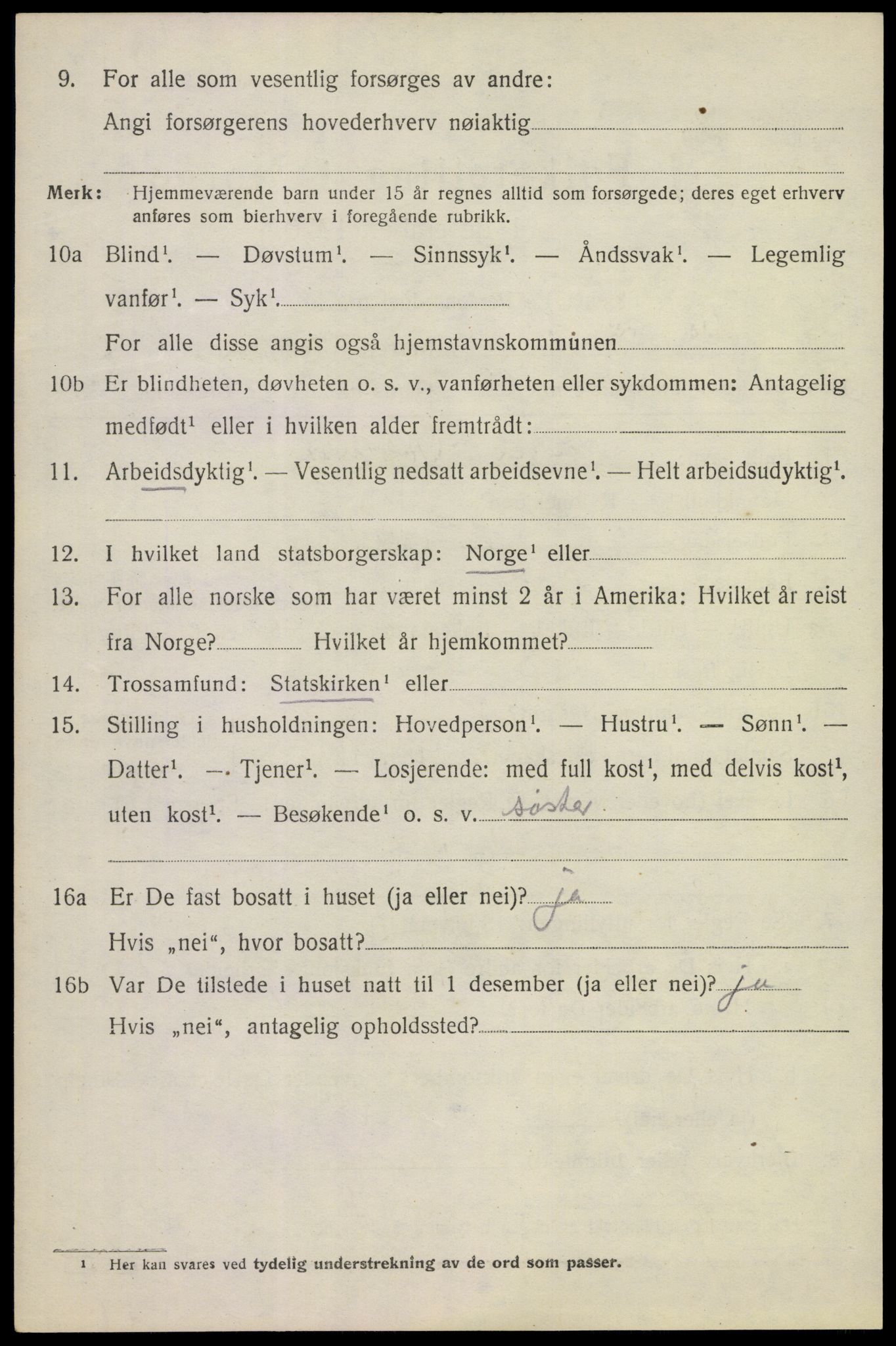 SAKO, 1920 census for Ytre Sandsvær, 1920, p. 6881