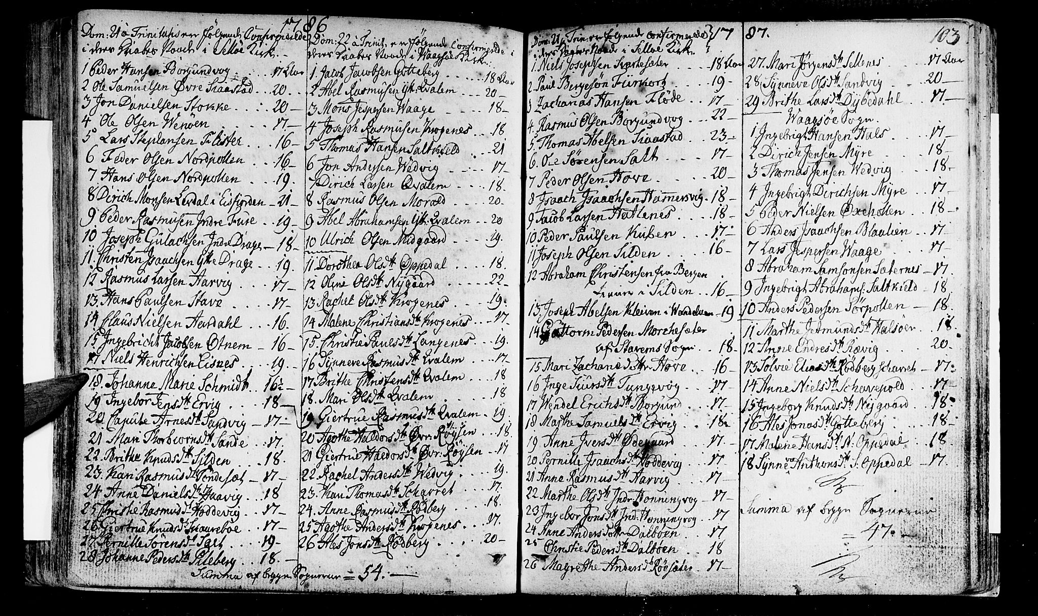 Selje sokneprestembete, AV/SAB-A-99938/H/Ha/Haa/Haaa: Parish register (official) no. A 6, 1782-1806, p. 103