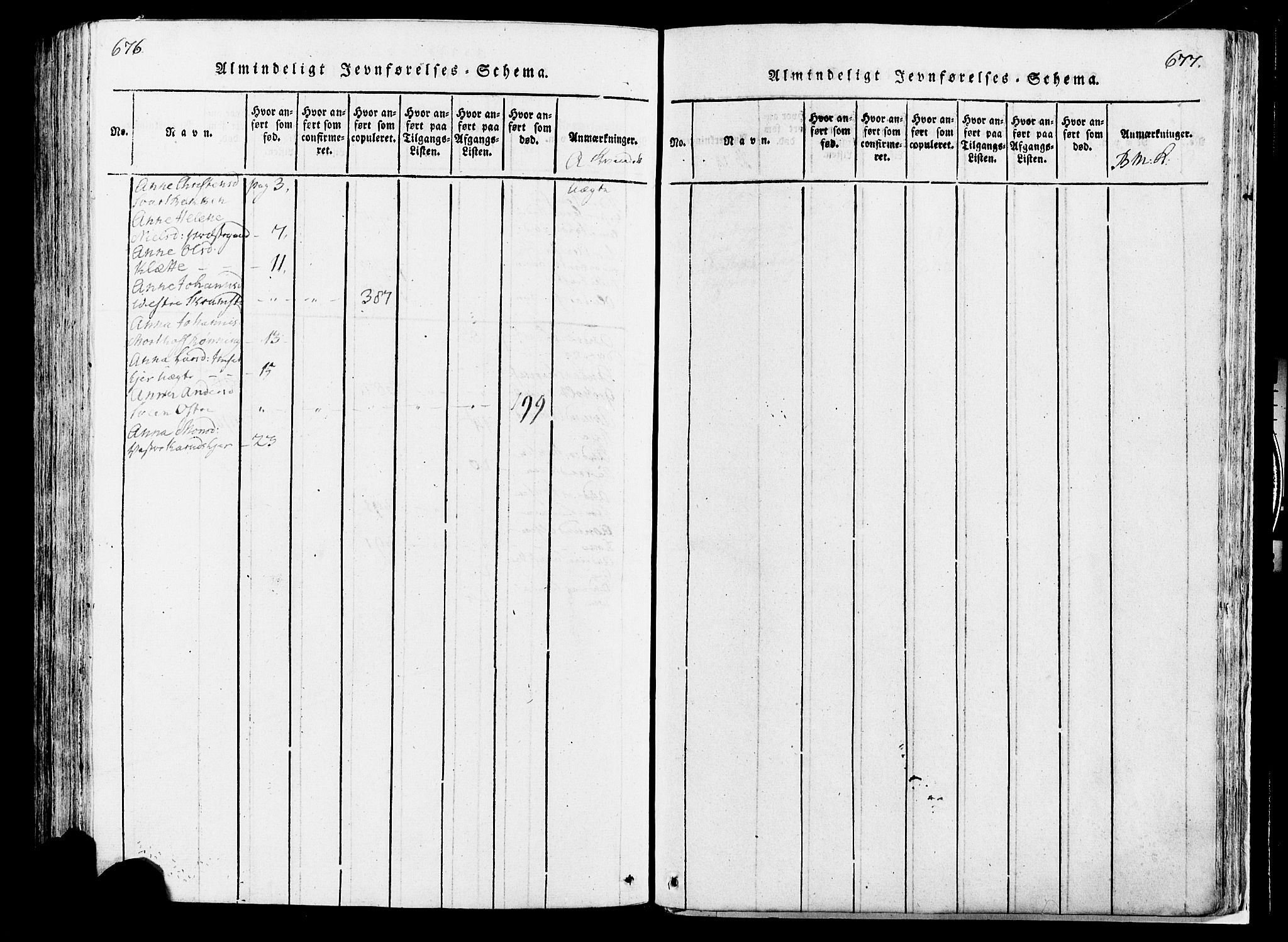 Løten prestekontor, AV/SAH-PREST-022/K/Ka/L0005: Parish register (official) no. 5, 1814-1832, p. 676-677