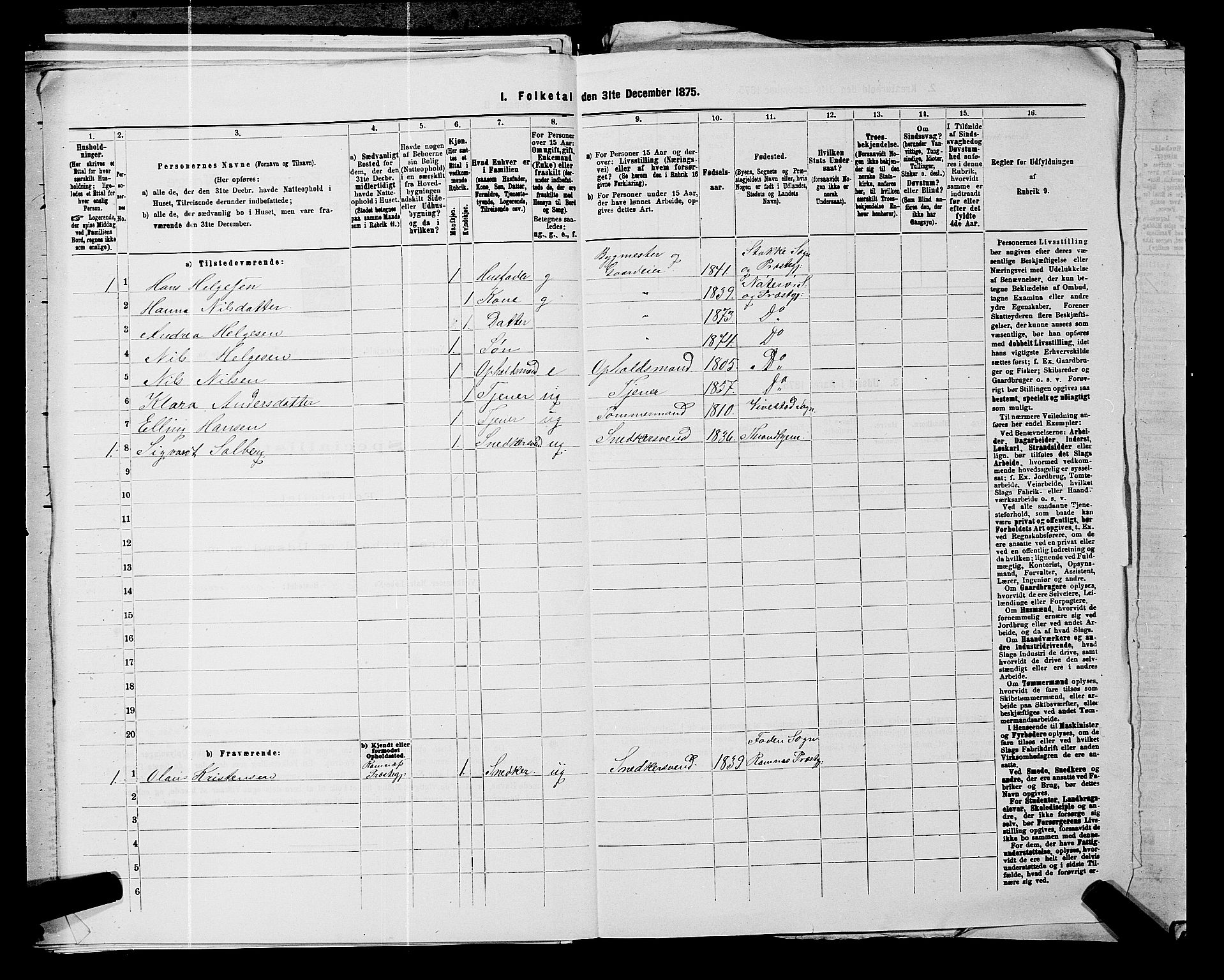 SAKO, 1875 census for 0722P Nøtterøy, 1875, p. 1535