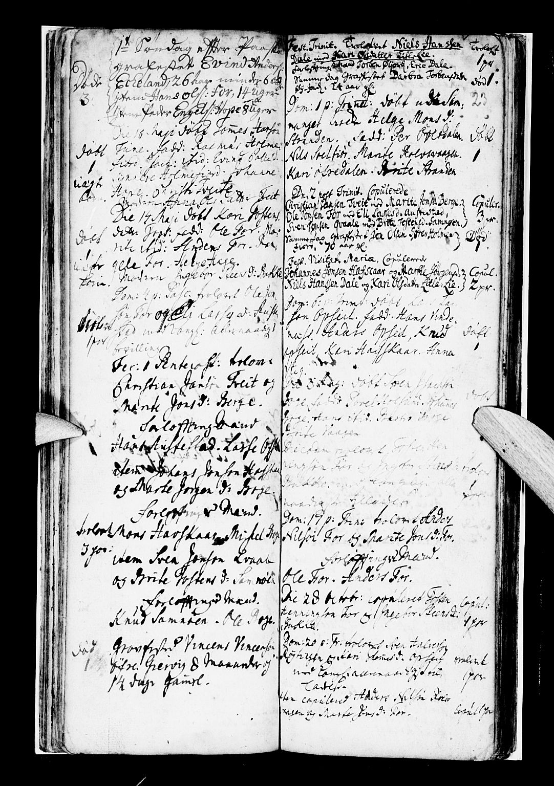 Os sokneprestembete, AV/SAB-A-99929: Parish register (official) no. A 7, 1723-1760, p. 23