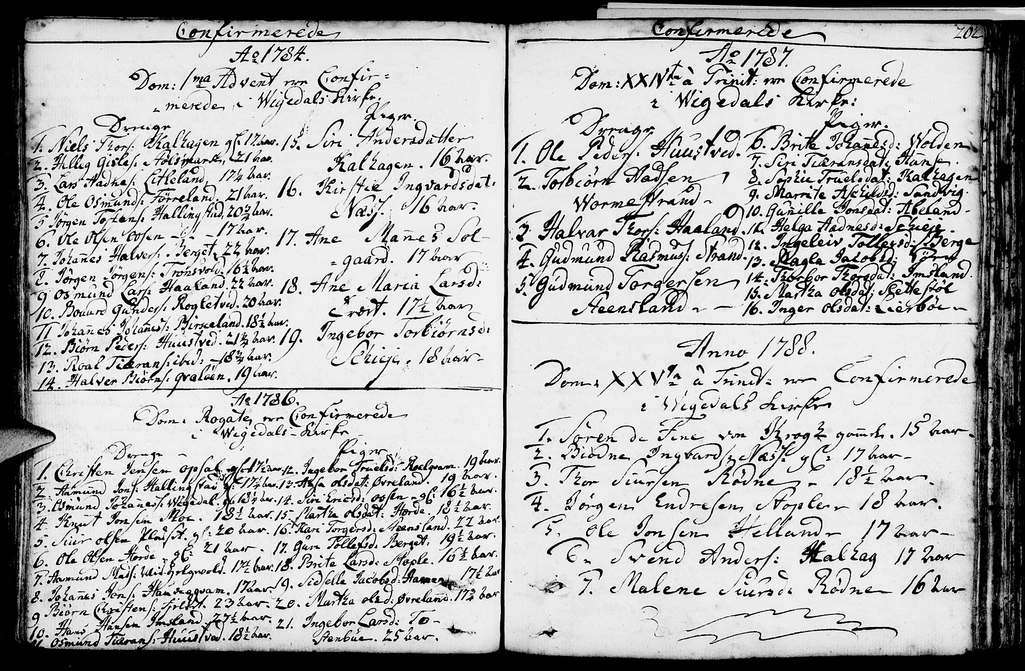 Vikedal sokneprestkontor, SAST/A-101840/01/IV: Parish register (official) no. A 2, 1779-1817, p. 202