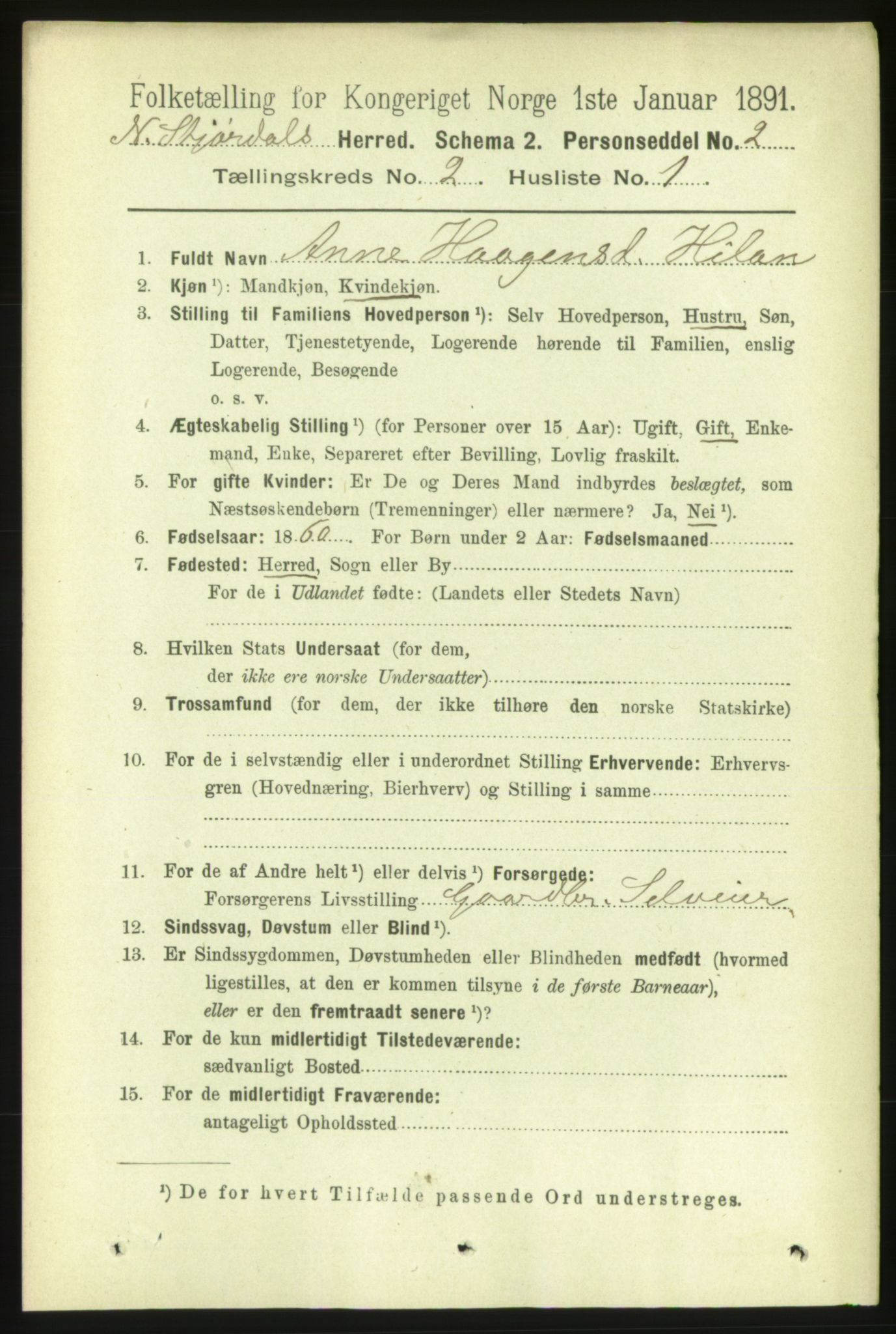 RA, 1891 census for 1714 Nedre Stjørdal, 1891, p. 488