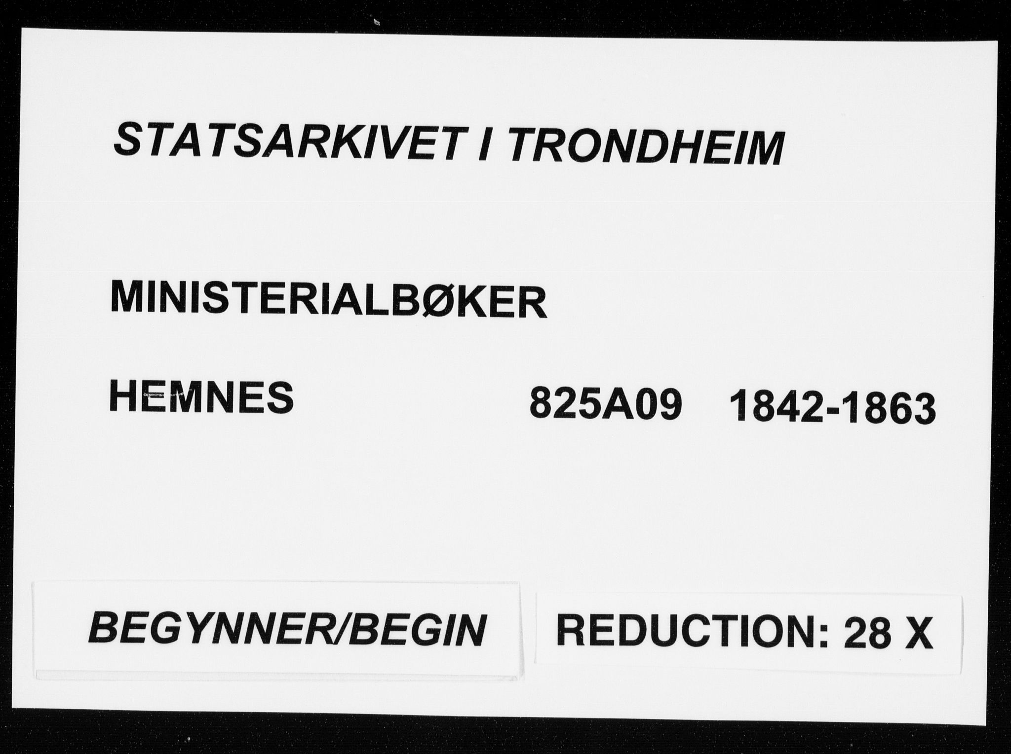 Ministerialprotokoller, klokkerbøker og fødselsregistre - Nordland, SAT/A-1459/825/L0355: Parish register (official) no. 825A09, 1842-1863