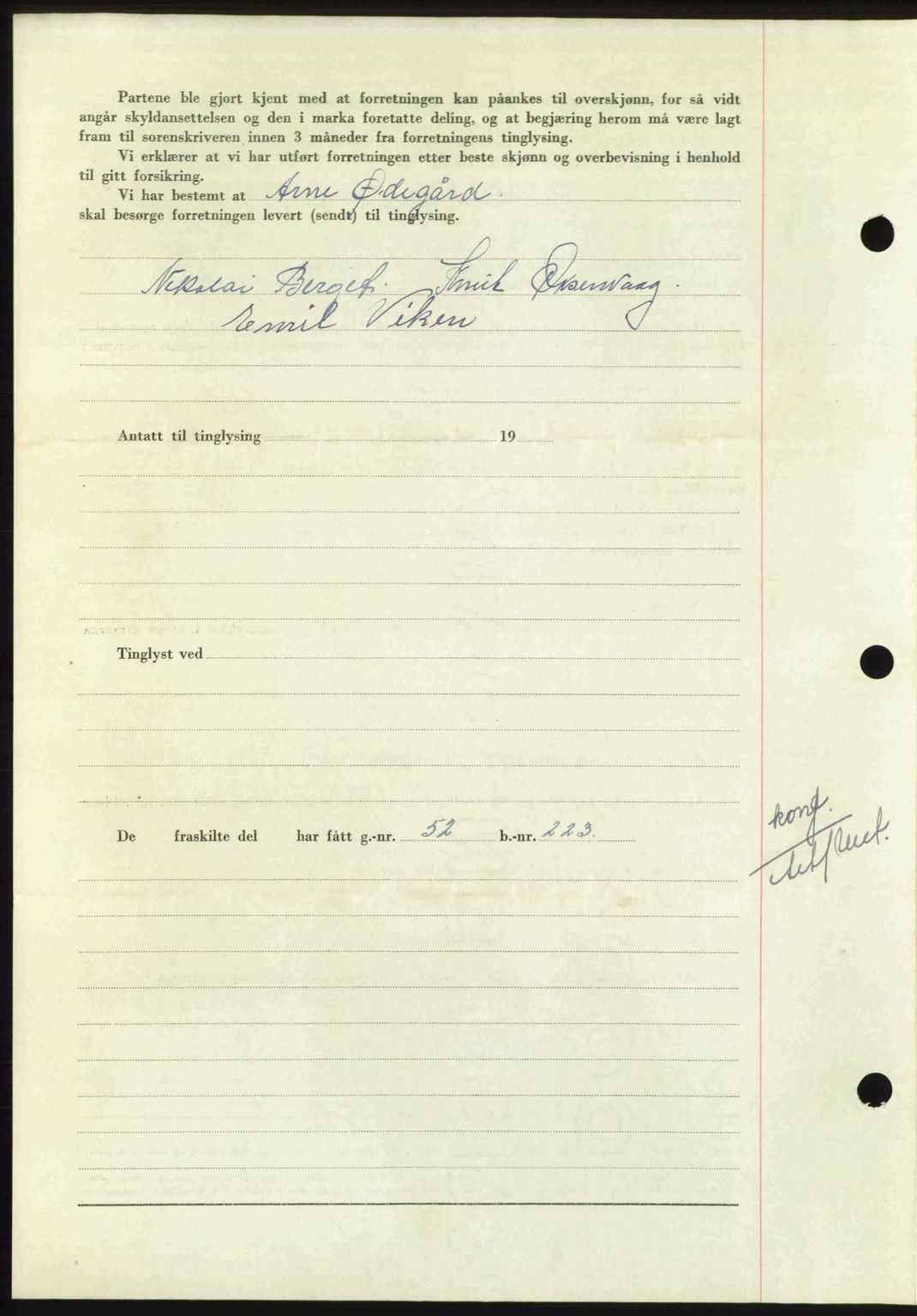 Nordmøre sorenskriveri, AV/SAT-A-4132/1/2/2Ca: Mortgage book no. A109, 1948-1948, Diary no: : 2683/1948