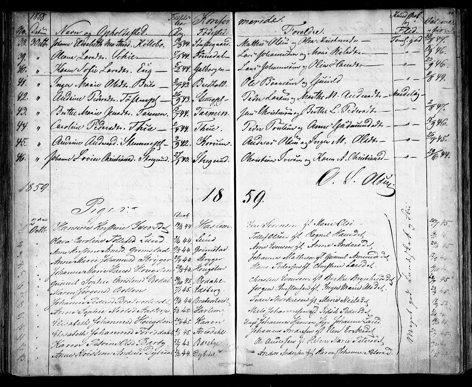 Rakkestad prestekontor Kirkebøker, AV/SAO-A-2008/F/Fa/L0010: Parish register (official) no. I 10, 1857-1861, p. 106