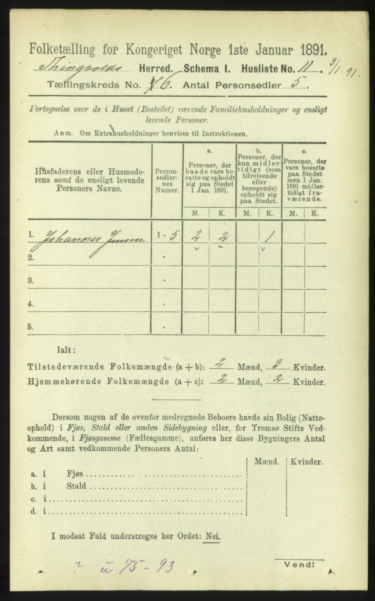 RA, 1891 census for 1560 Tingvoll, 1891, p. 2380