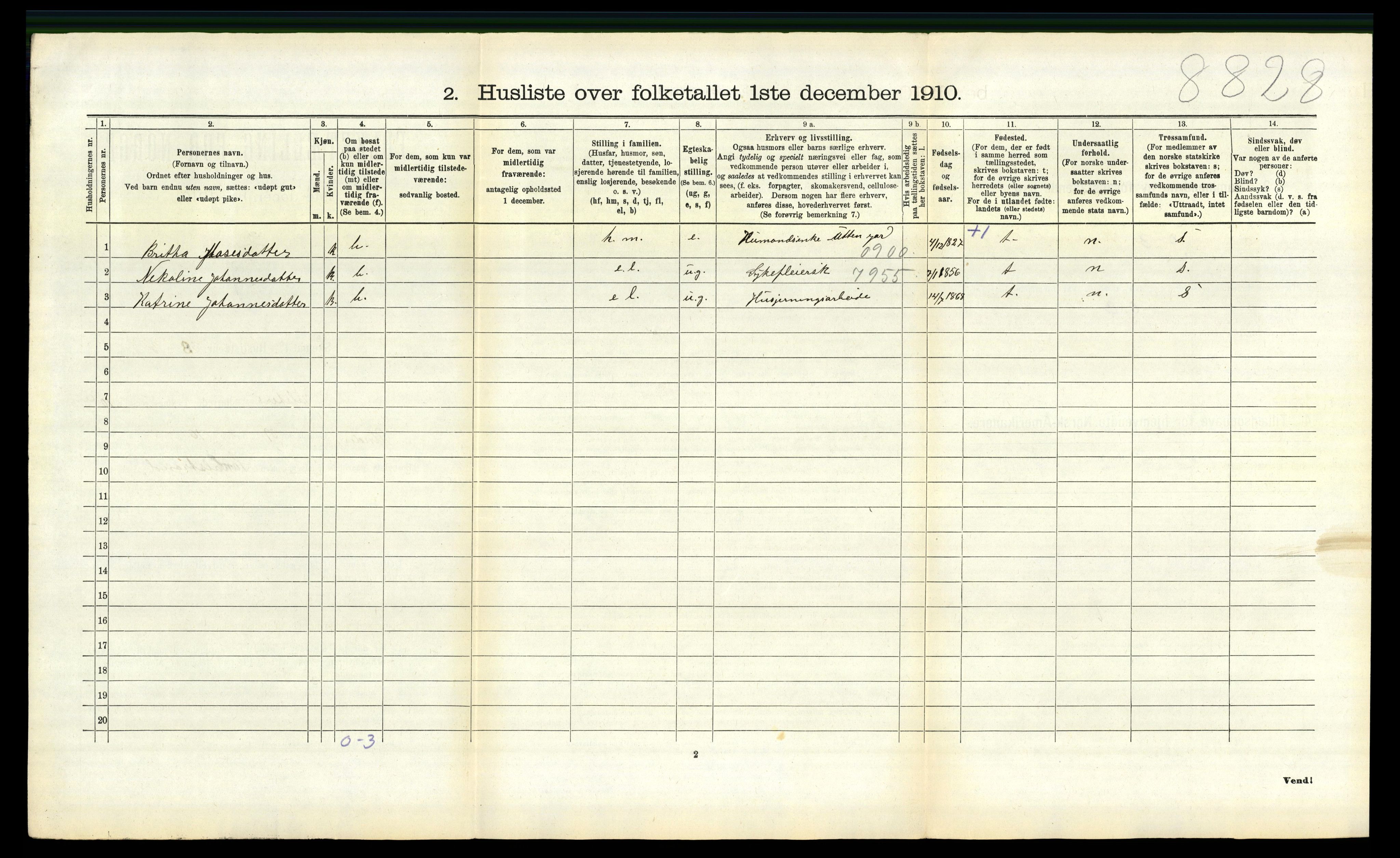 RA, 1910 census for Jølster, 1910, p. 811