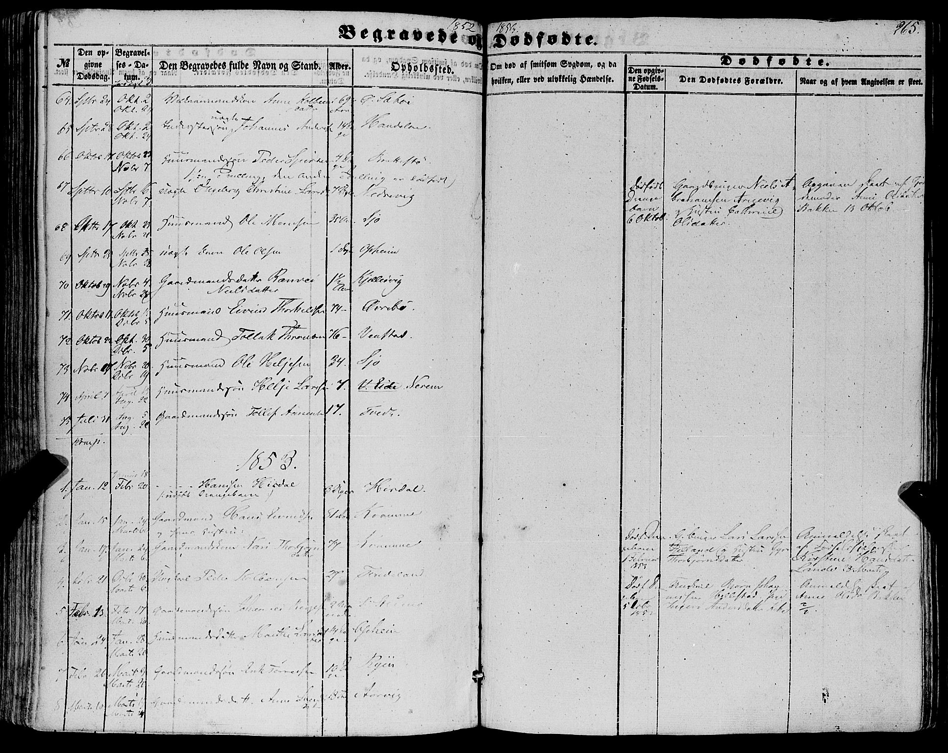 Fjelberg sokneprestembete, SAB/A-75201/H/Haa: Parish register (official) no. A 7, 1851-1867, p. 265