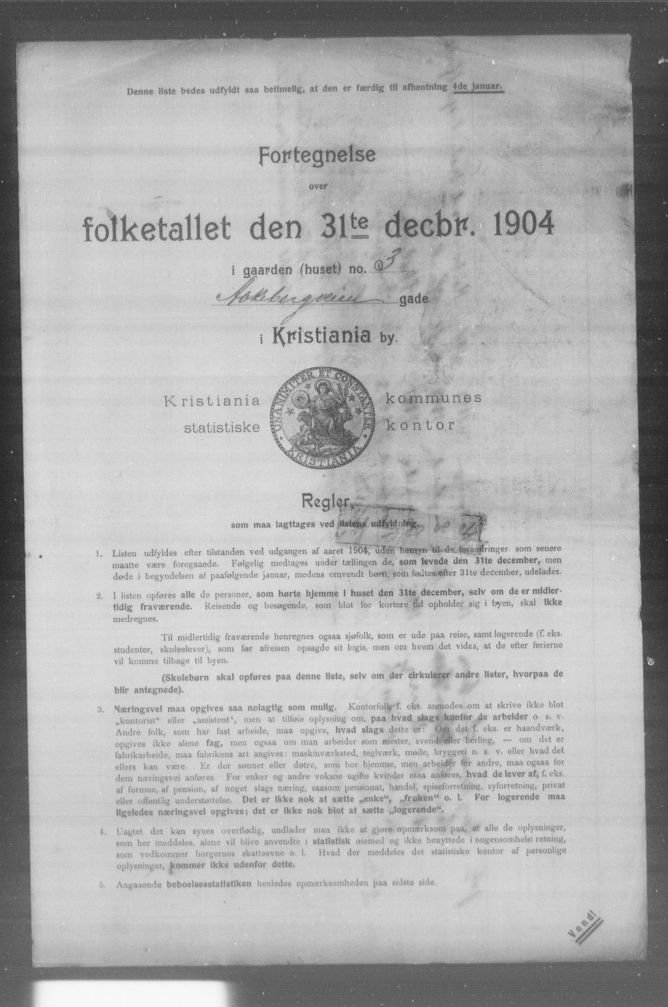 OBA, Municipal Census 1904 for Kristiania, 1904, p. 24430