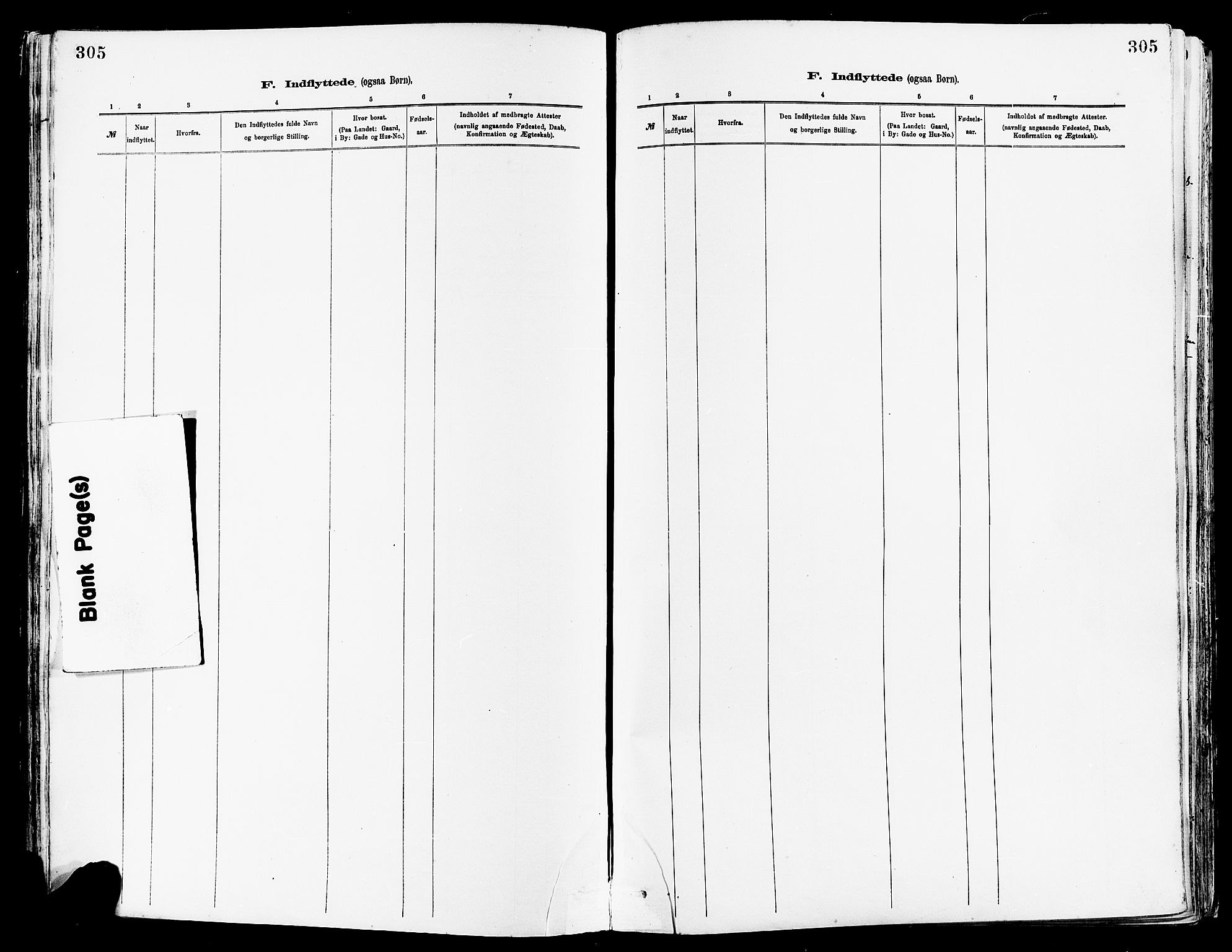 Avaldsnes sokneprestkontor, AV/SAST-A -101851/H/Ha/Haa/L0015: Parish register (official) no. A 15, 1880-1906, p. 305