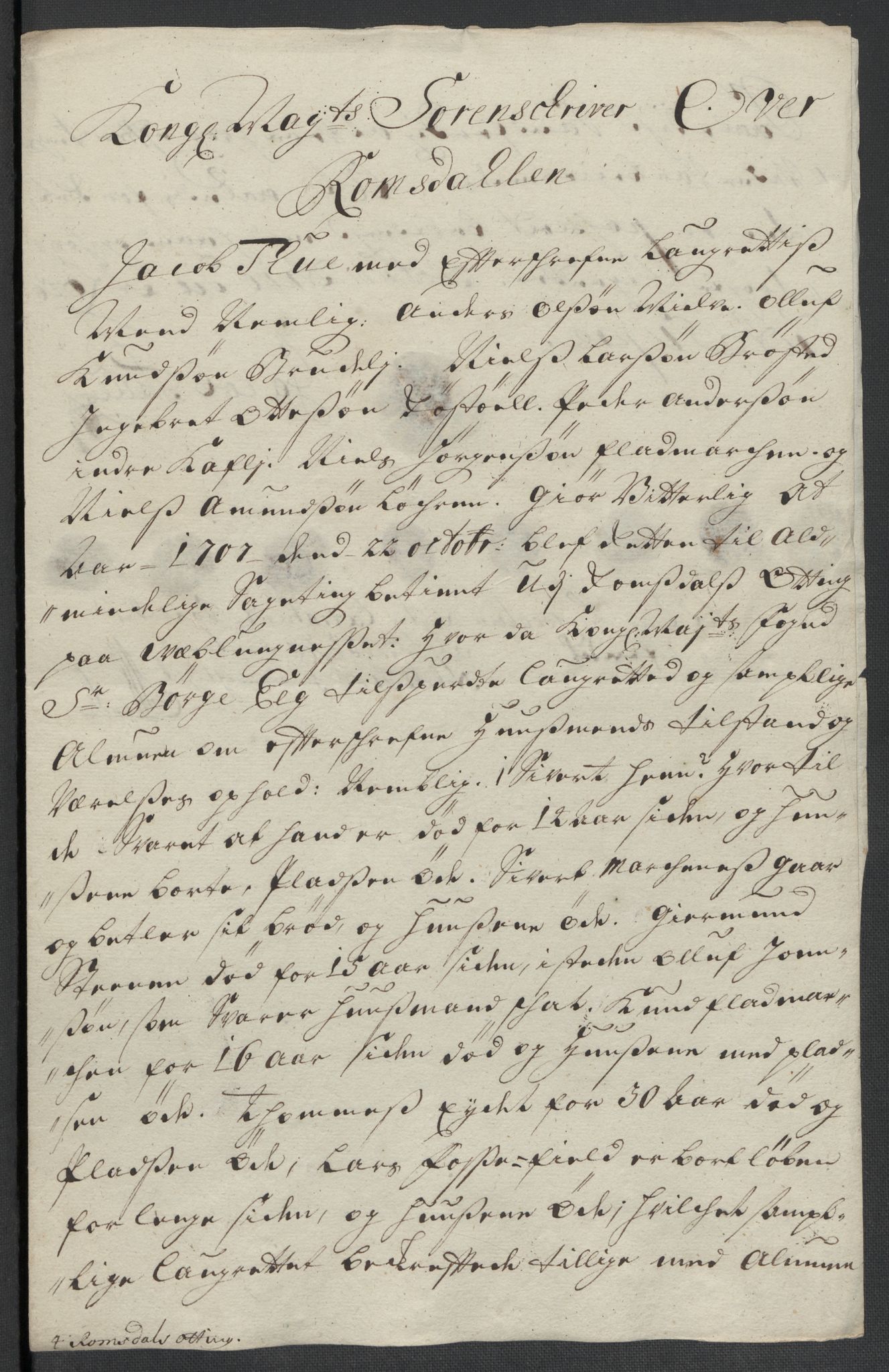 Rentekammeret inntil 1814, Reviderte regnskaper, Fogderegnskap, AV/RA-EA-4092/R55/L3658: Fogderegnskap Romsdal, 1707-1708, p. 156