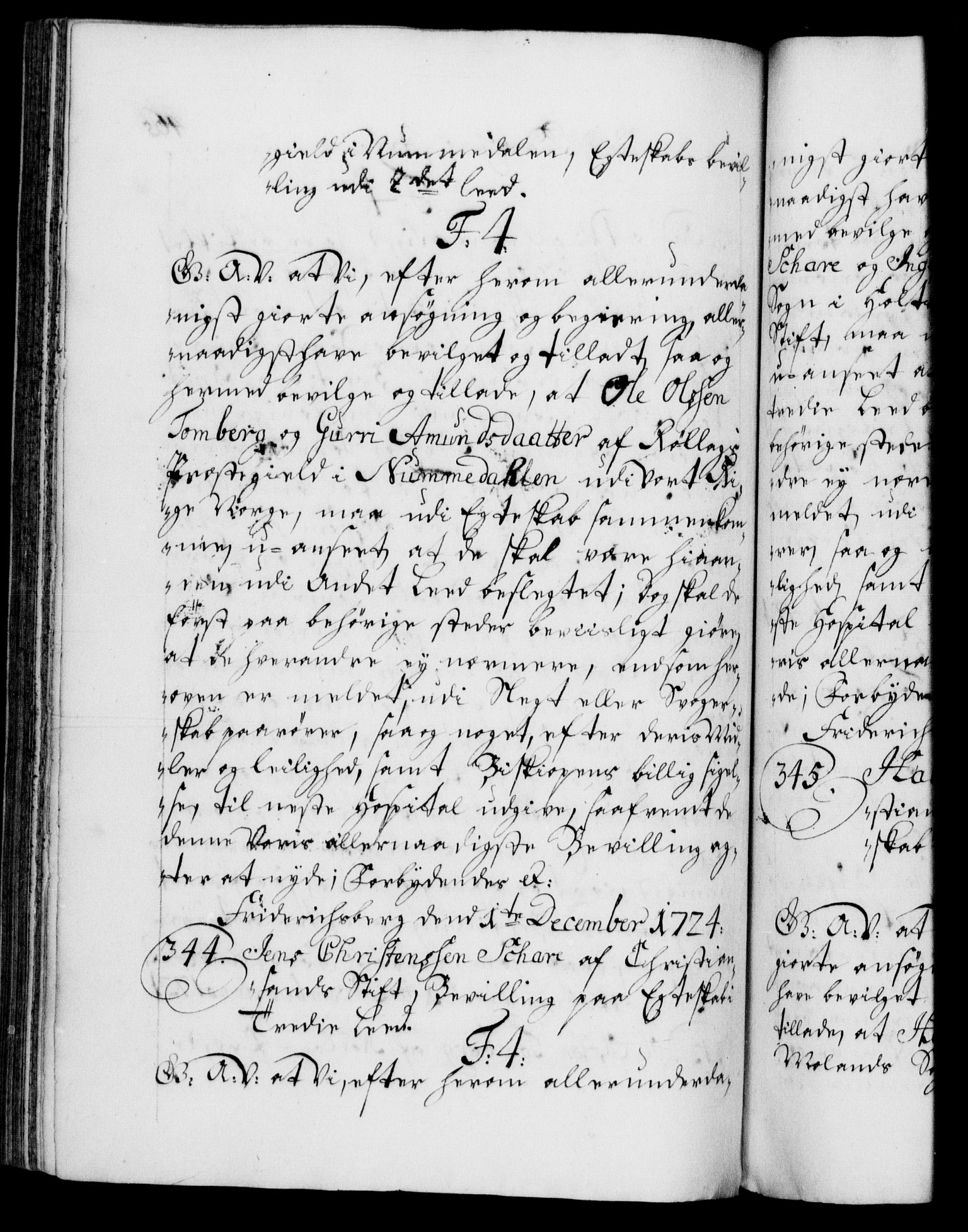 Danske Kanselli 1572-1799, AV/RA-EA-3023/F/Fc/Fca/Fcaa/L0024: Norske registre, 1723-1725, p. 465b