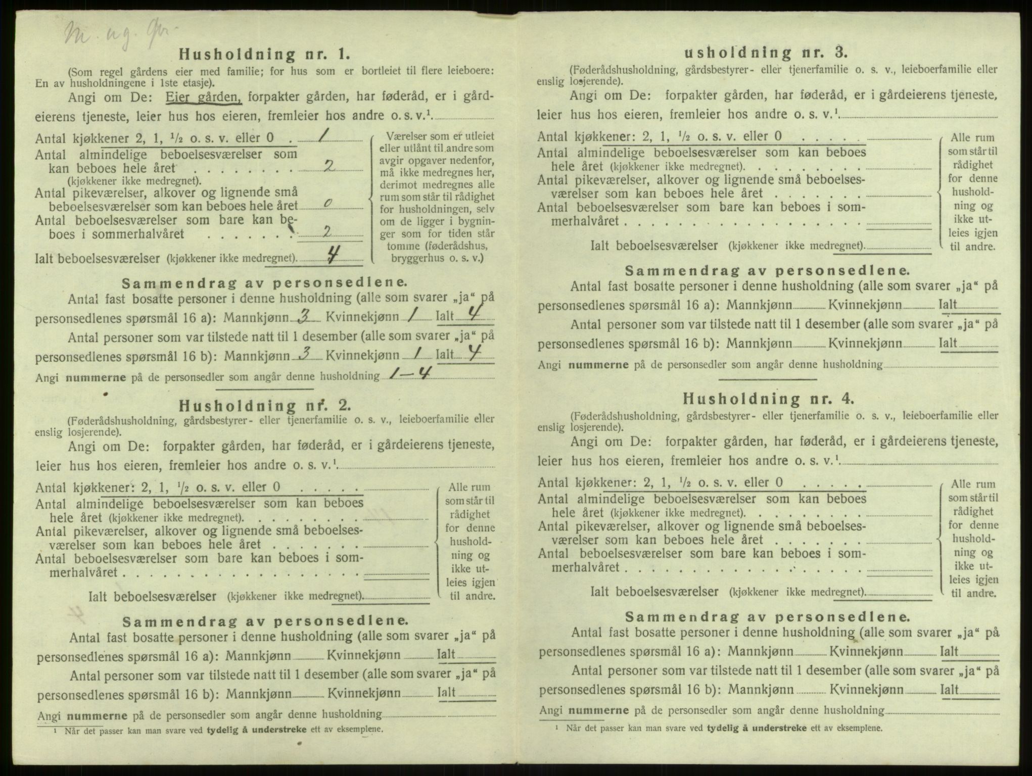 SAB, 1920 census for Alversund, 1920, p. 796