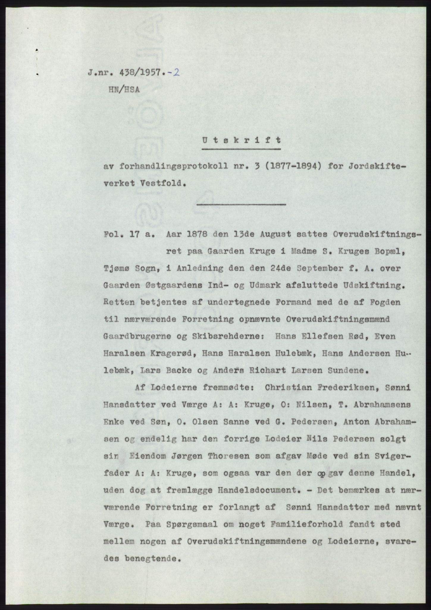 Statsarkivet i Kongsberg, SAKO/A-0001, 1957, p. 77