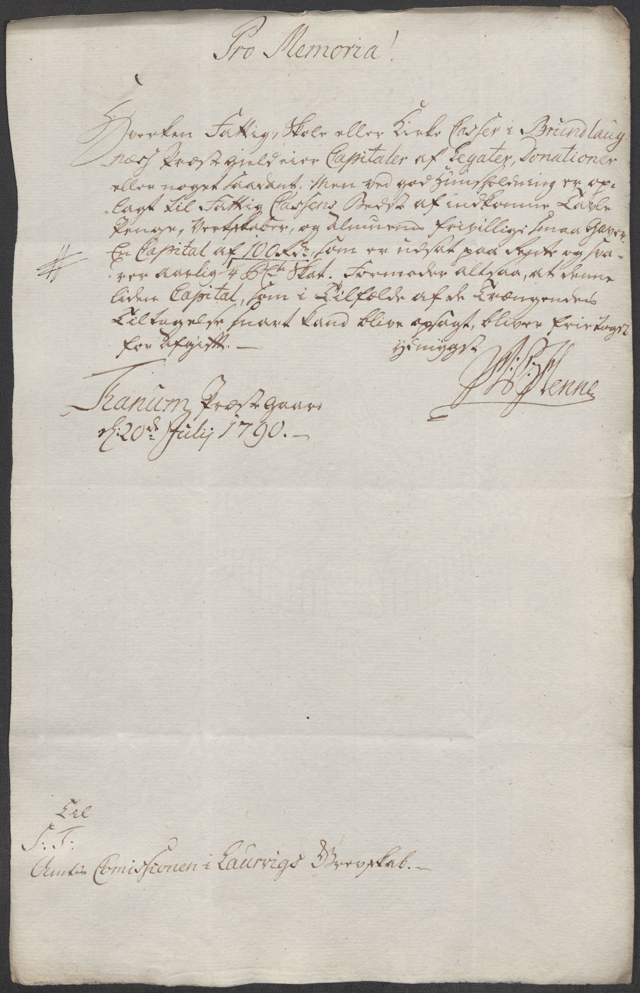 Rentekammeret inntil 1814, Reviderte regnskaper, Mindre regnskaper, AV/RA-EA-4068/Rf/Rfe/L0021: Larvik grevskap, Lista fogderi, 1789, p. 50