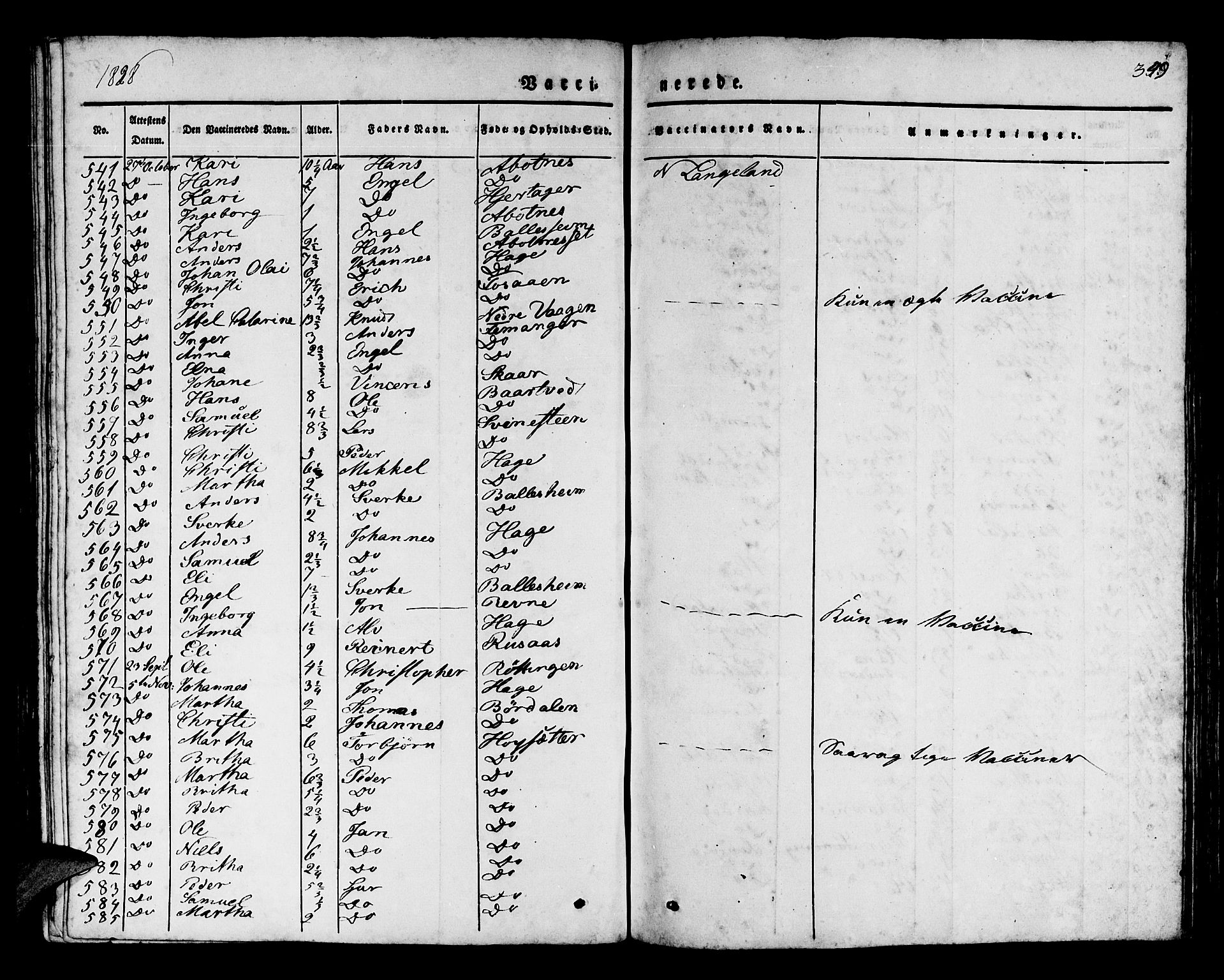 Os sokneprestembete, AV/SAB-A-99929: Parish register (official) no. A 14, 1826-1839, p. 349