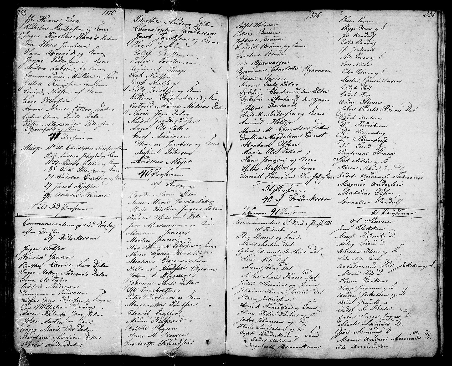 Stavern kirkebøker, AV/SAKO-A-318/F/Fa/L0004: Parish register (official) no. 4, 1809-1816, p. 250-251