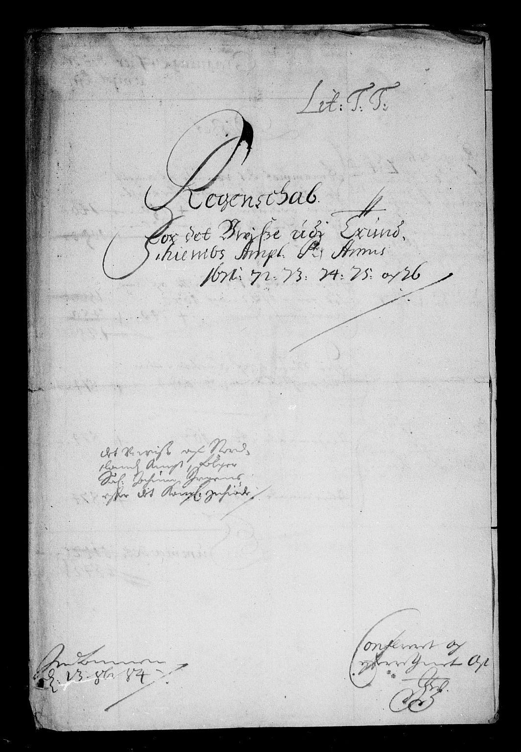 Rentekammeret inntil 1814, Reviderte regnskaper, Stiftamtstueregnskaper, Trondheim stiftamt og Nordland amt, RA/EA-6044/R/Rd/L0044: Trondheim stiftamt, 1671-1676