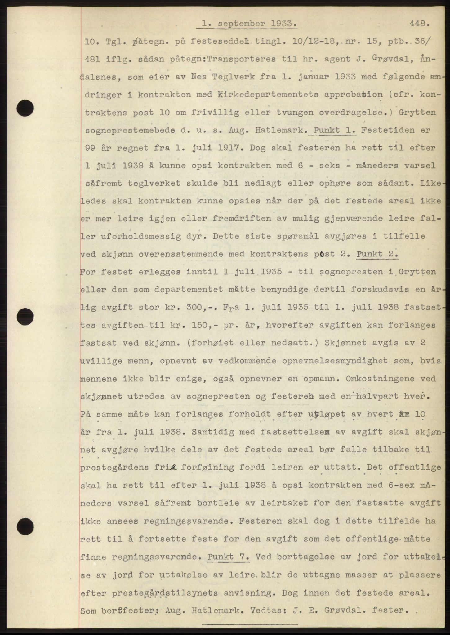 Romsdal sorenskriveri, AV/SAT-A-4149/1/2/2C/L0063: Mortgage book no. 57, 1933-1933, Deed date: 01.09.1933