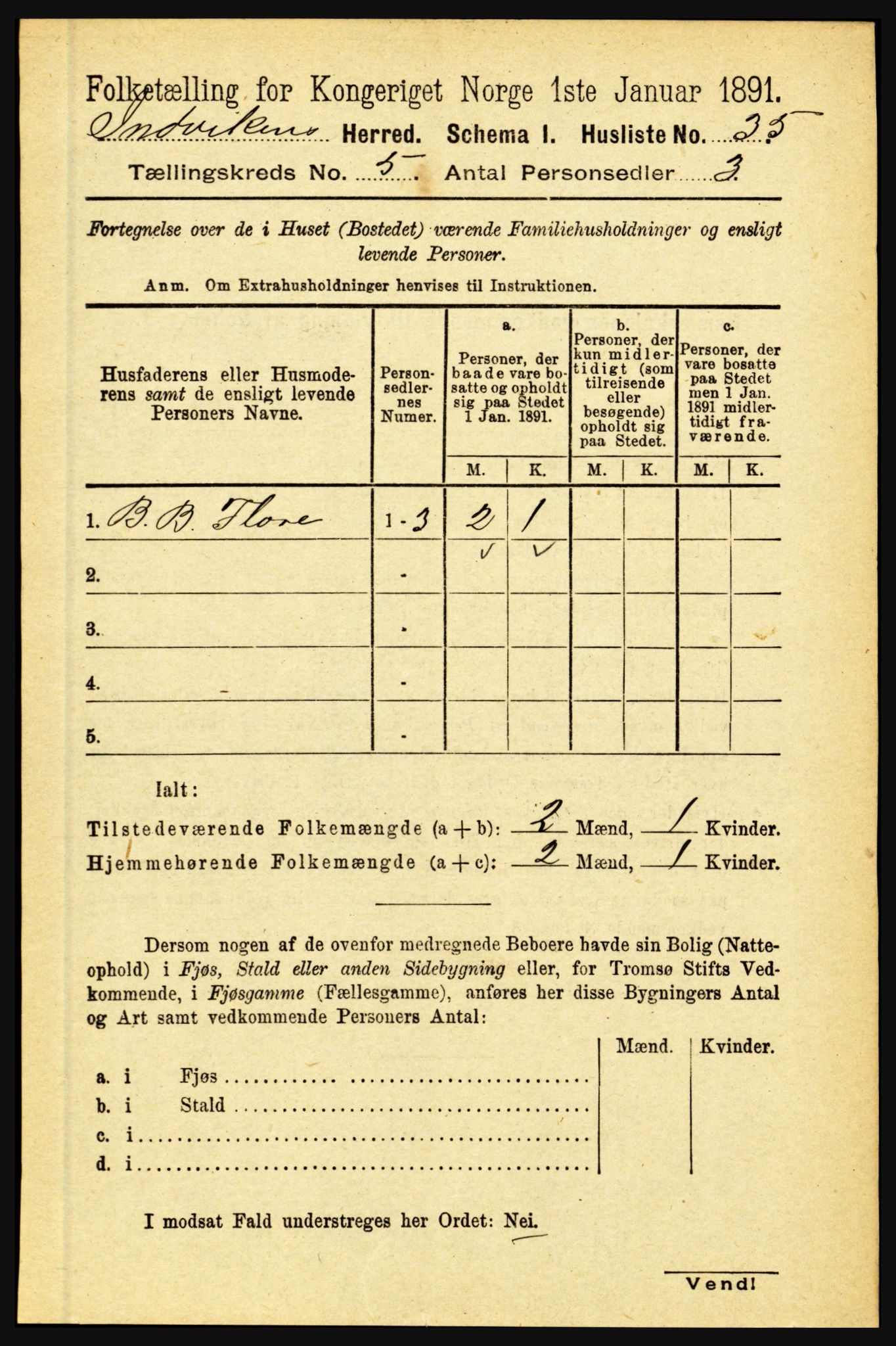 RA, 1891 census for 1447 Innvik, 1891, p. 1927