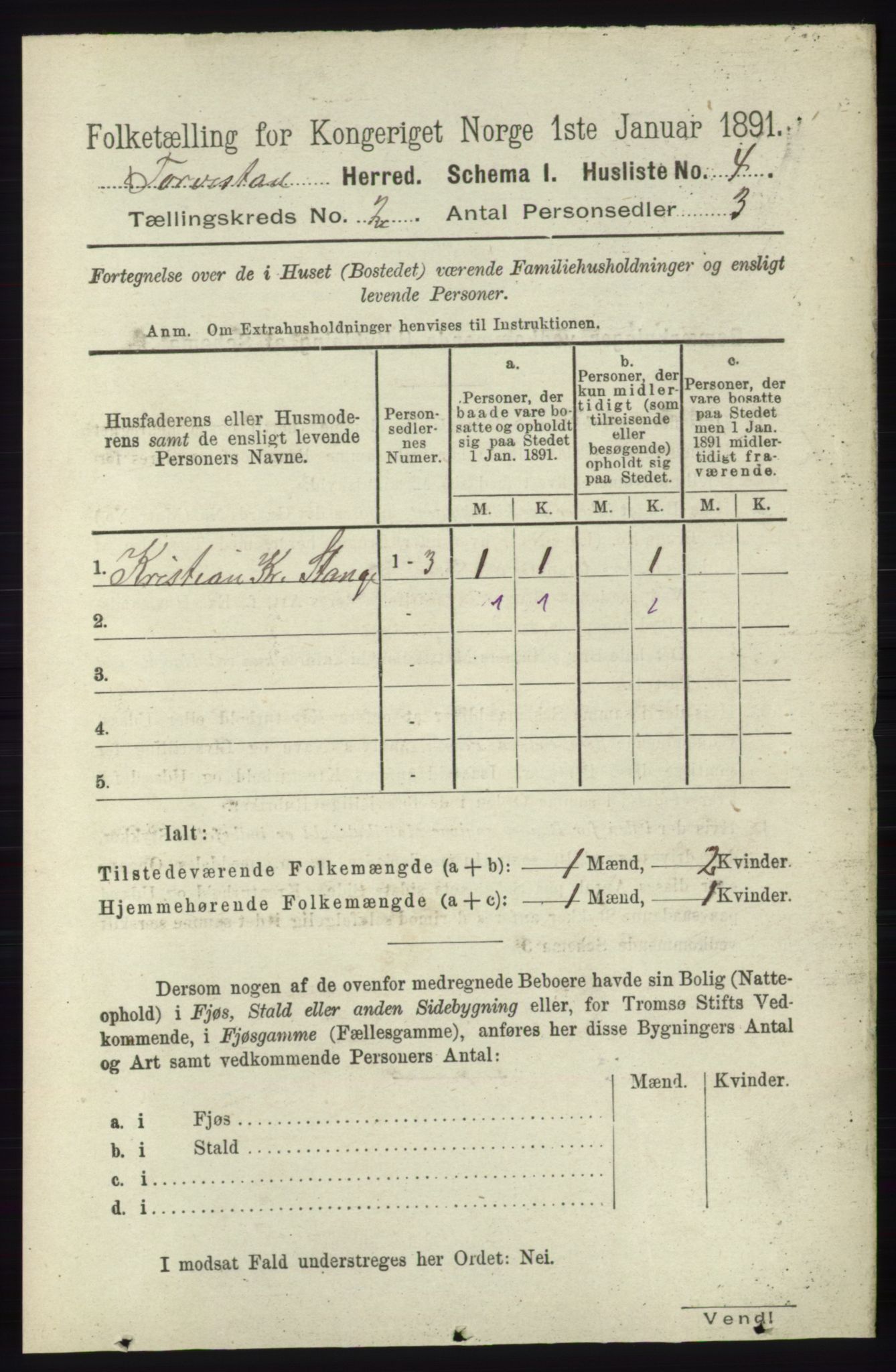 RA, 1891 census for 1152 Torvastad, 1891, p. 452