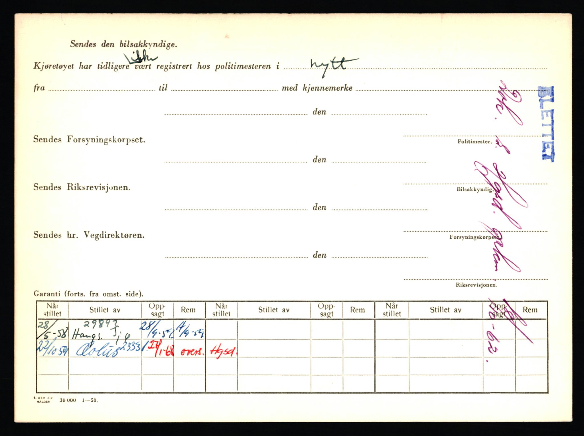 Stavanger trafikkstasjon, AV/SAST-A-101942/0/F/L0059: L-60000 - L-60699, 1930-1971, p. 1874