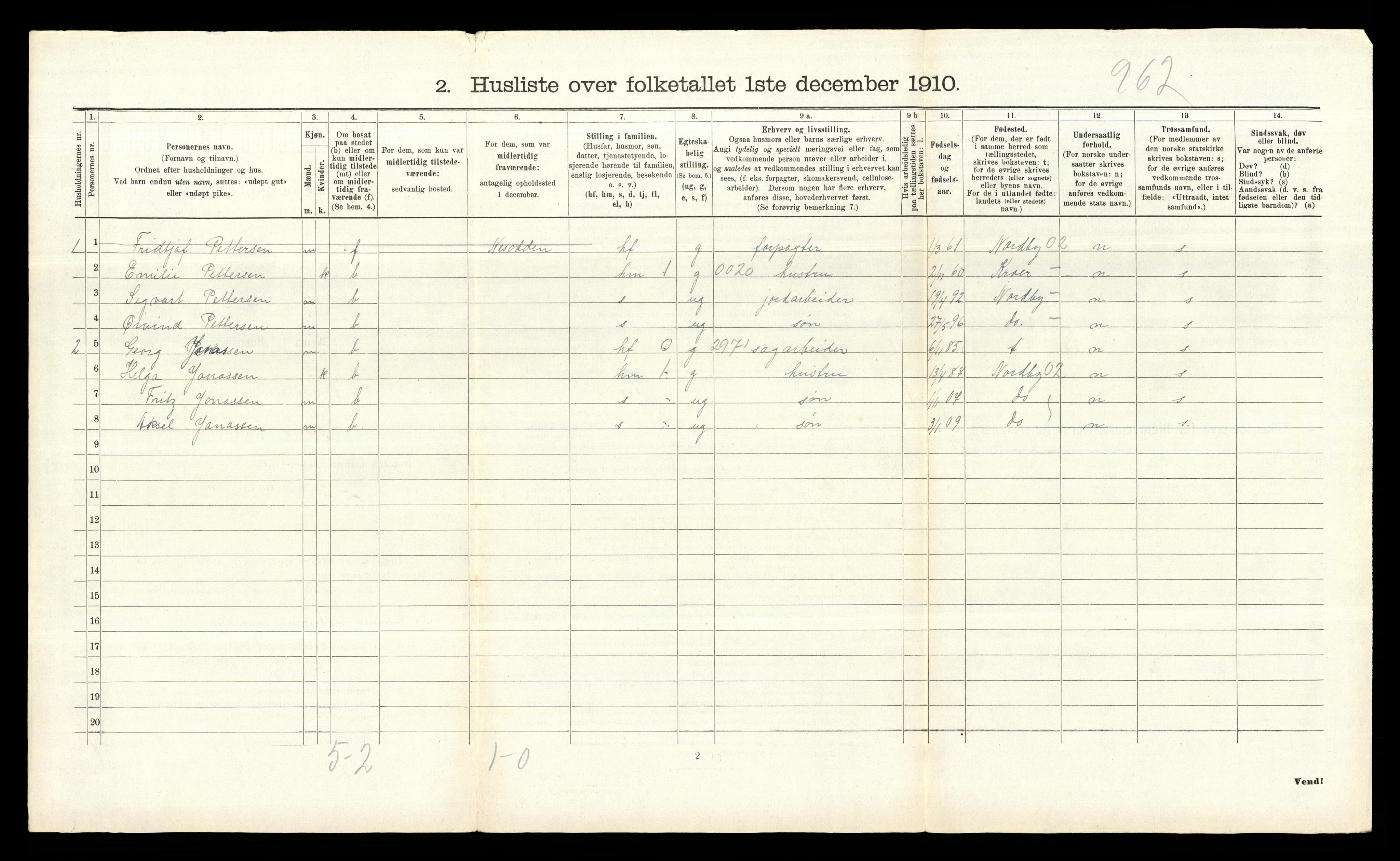 RA, 1910 census for Nesodden, 1910, p. 797