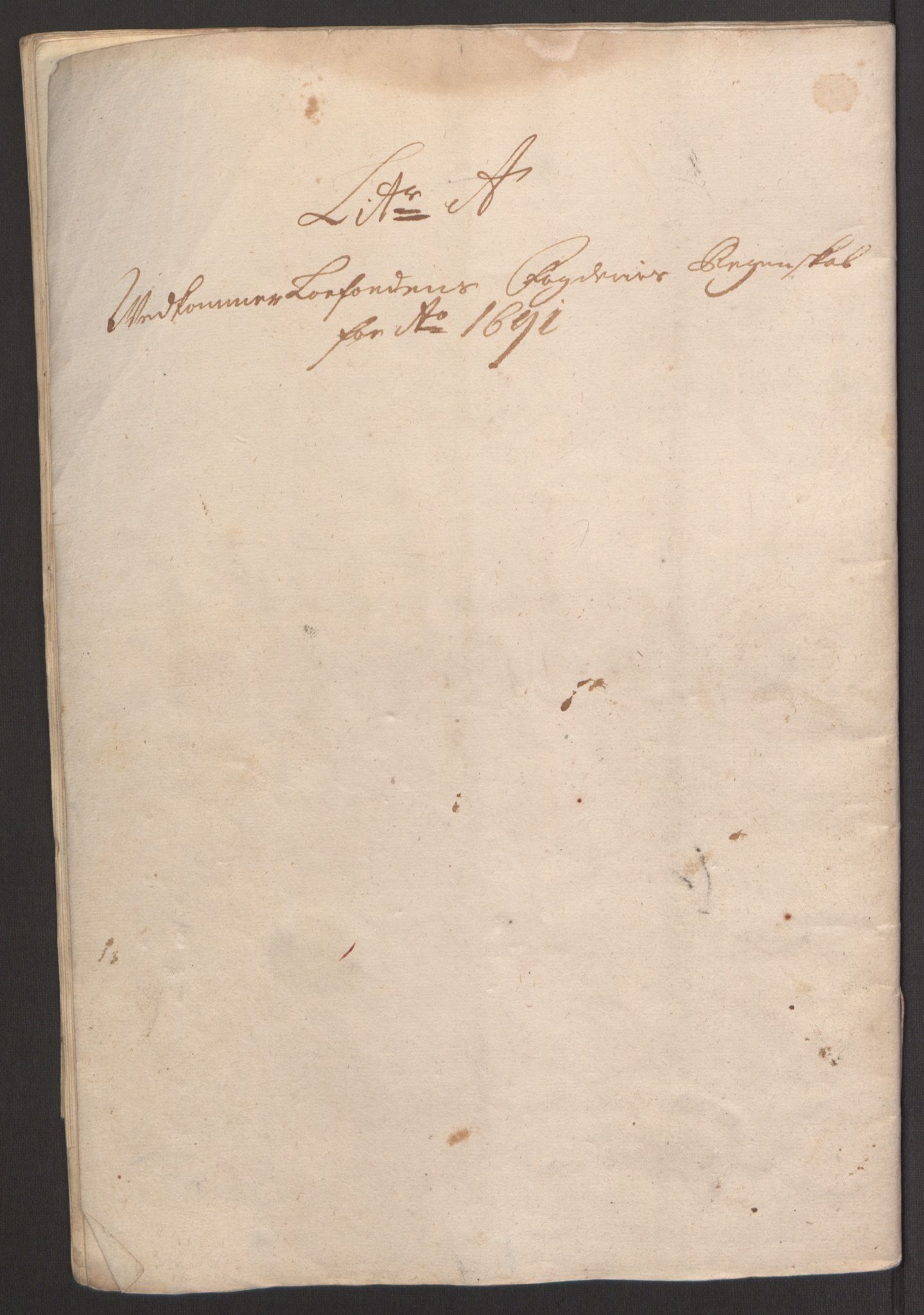 Rentekammeret inntil 1814, Reviderte regnskaper, Fogderegnskap, RA/EA-4092/R67/L4675: Fogderegnskap Vesterålen, Andenes og Lofoten, 1691-1693, p. 26