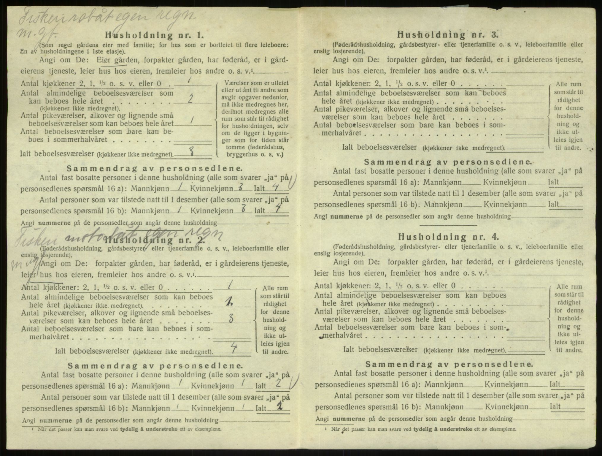 SAB, 1920 census for Austrheim, 1920, p. 947