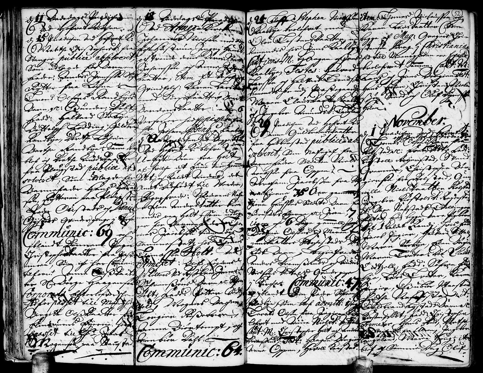 Ullensaker prestekontor Kirkebøker, AV/SAO-A-10236a/F/Fa/L0001: Parish register (official) no. I 1, 1689-1701, p. 52