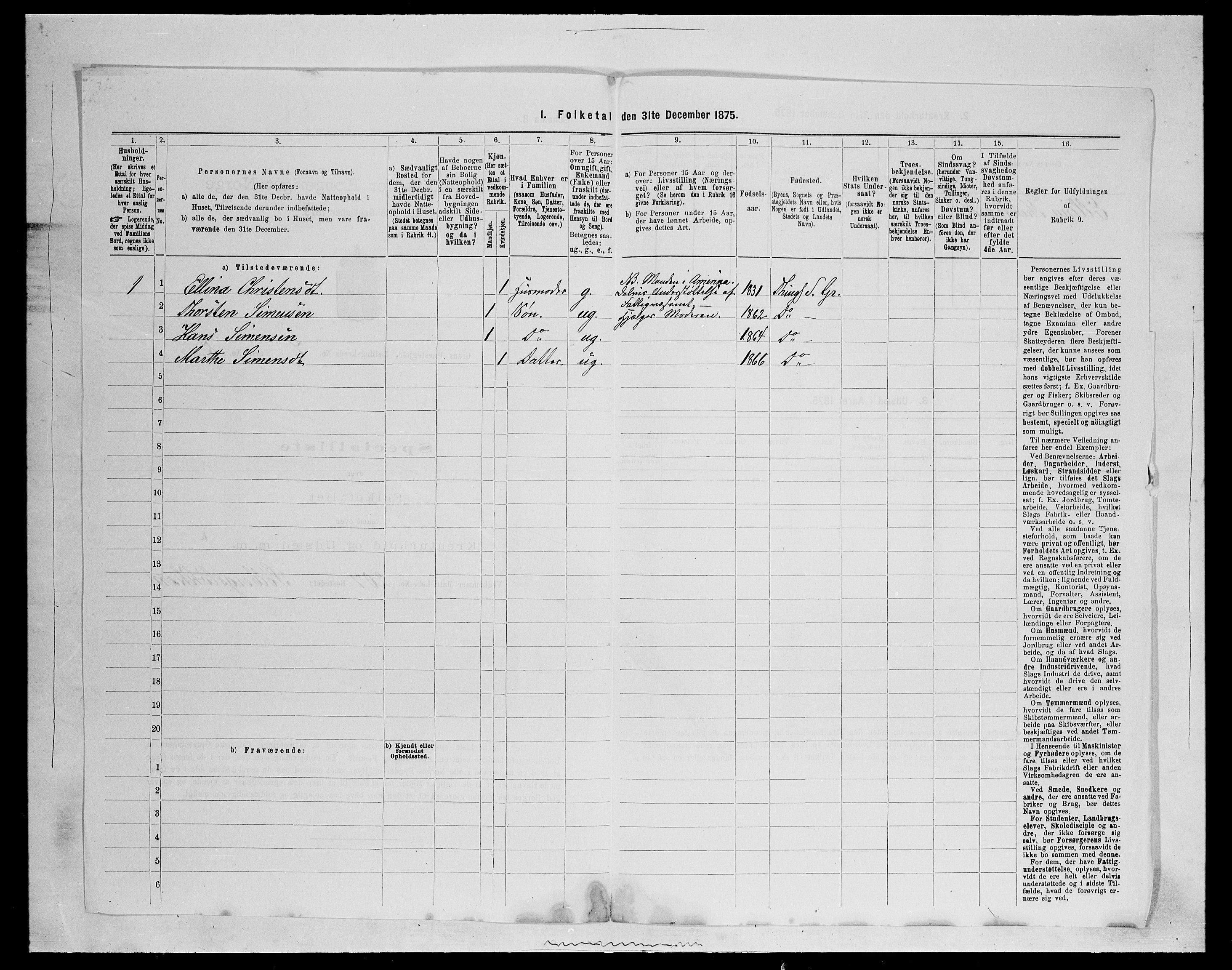 SAH, 1875 census for 0534P Gran, 1875, p. 1177