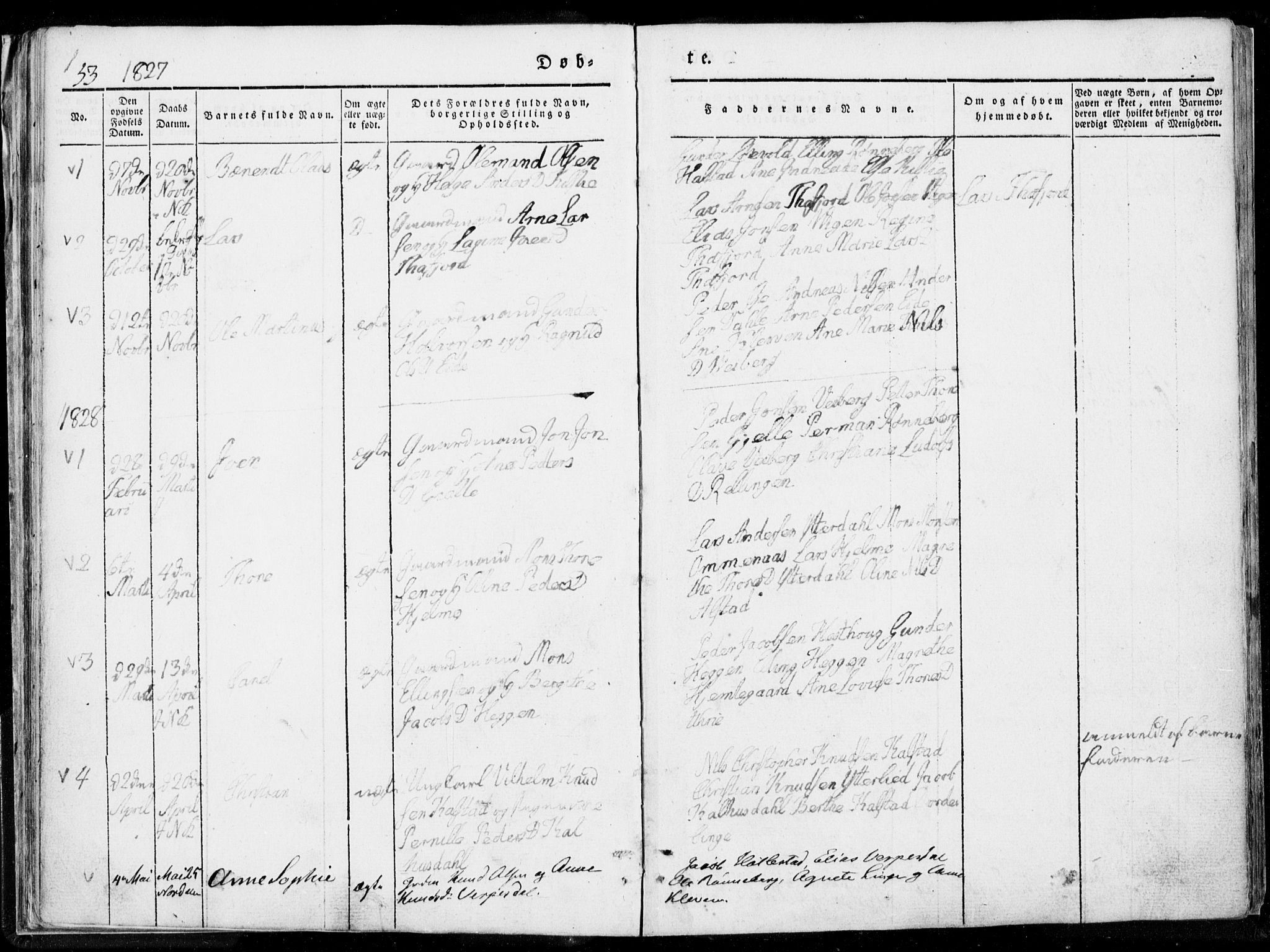 Ministerialprotokoller, klokkerbøker og fødselsregistre - Møre og Romsdal, SAT/A-1454/519/L0247: Parish register (official) no. 519A06, 1827-1846, p. 53