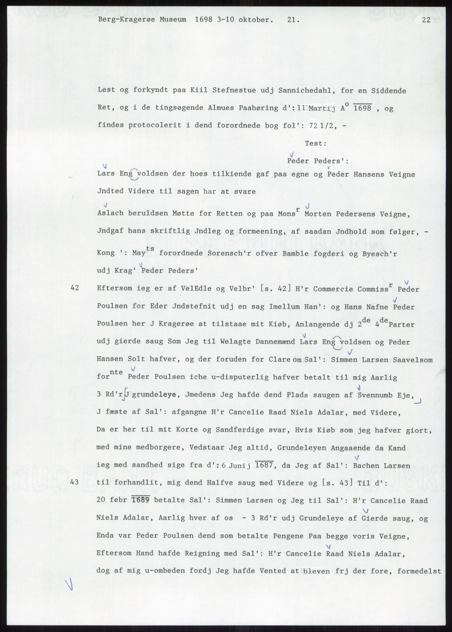 Samlinger til kildeutgivelse, Diplomavskriftsamlingen, AV/RA-EA-4053/H/Ha, p. 1446