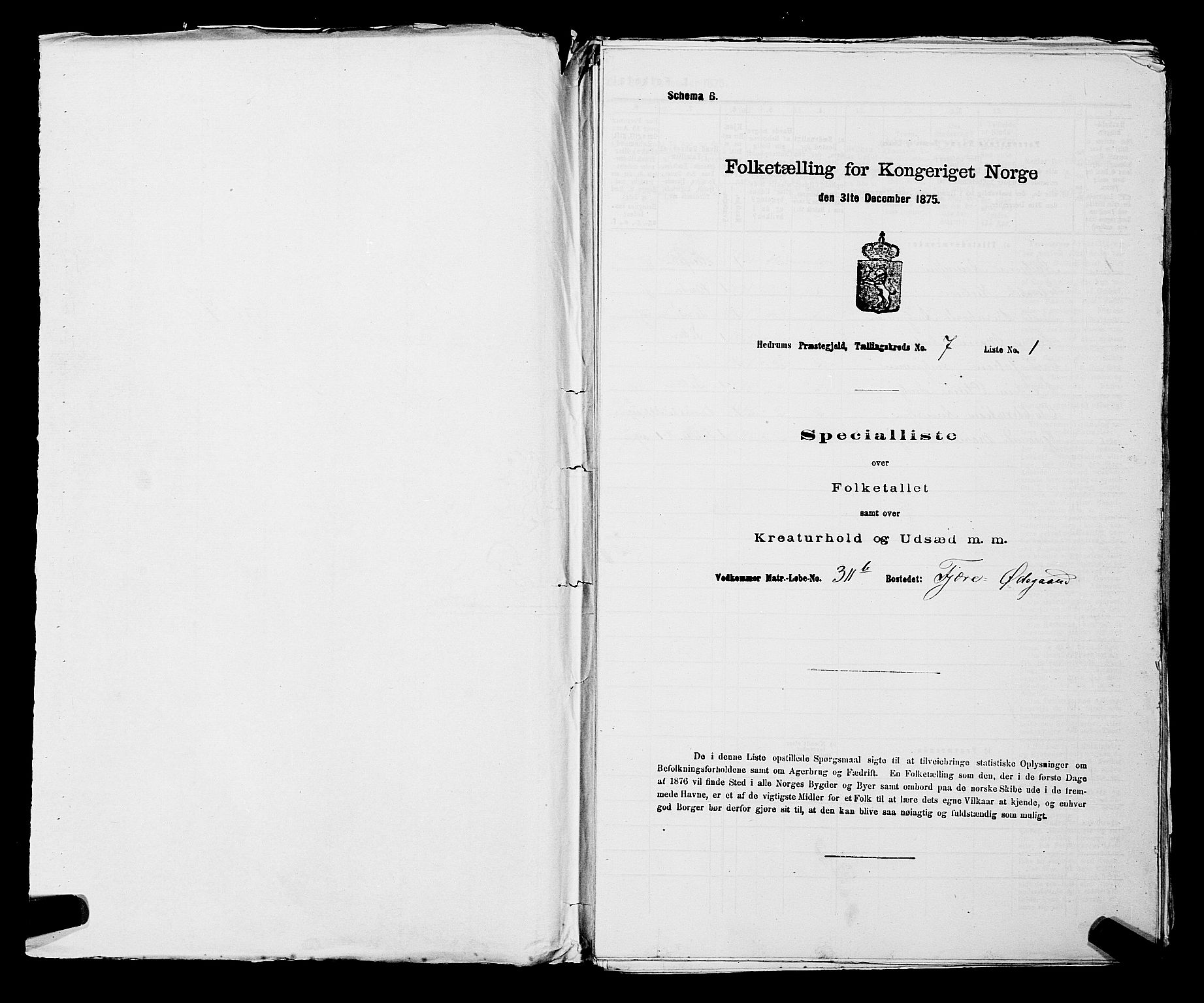 SAKO, 1875 census for 0727P Hedrum, 1875, p. 644