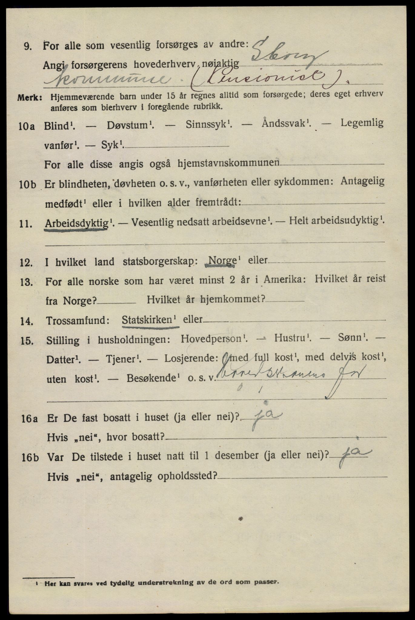 SAO, 1920 census for Sarpsborg, 1920, p. 9961