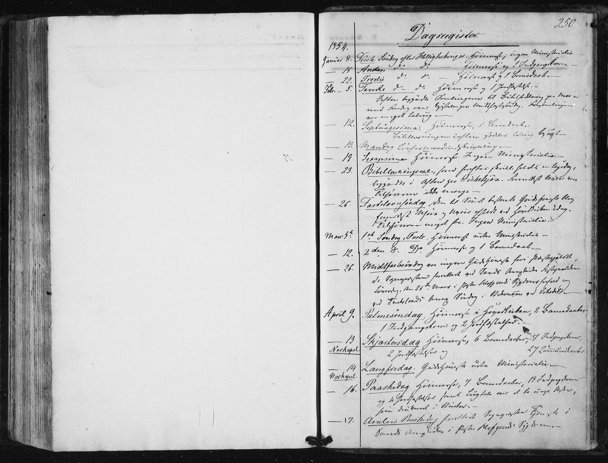 Suldal sokneprestkontor, AV/SAST-A-101845/01/IV/L0009: Parish register (official) no. A 9, 1854-1868, p. 250