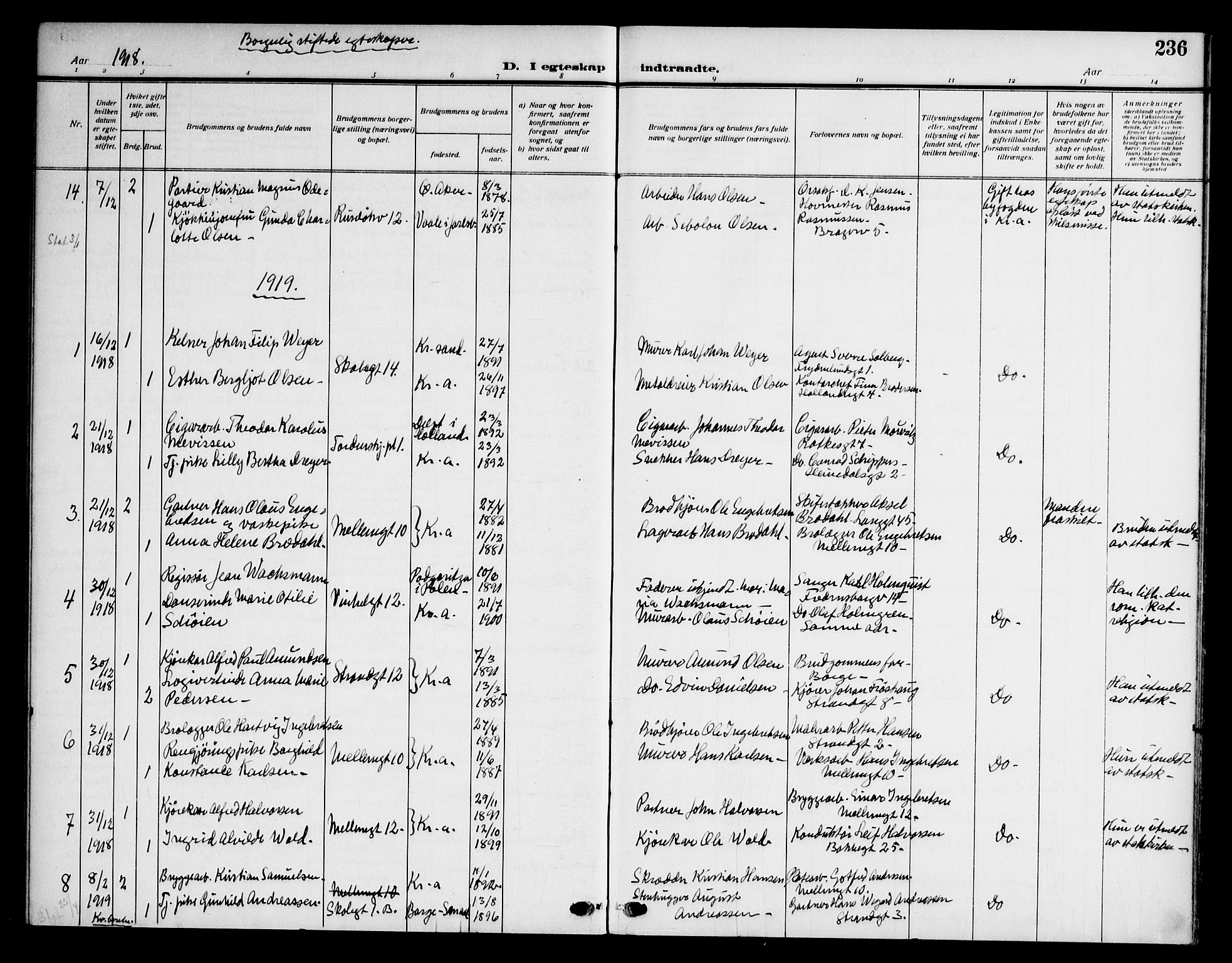 Piperviken prestekontor Kirkebøker, SAO/A-10874/F/L0002: Parish register (official) no. 2, 1911-1952, p. 236