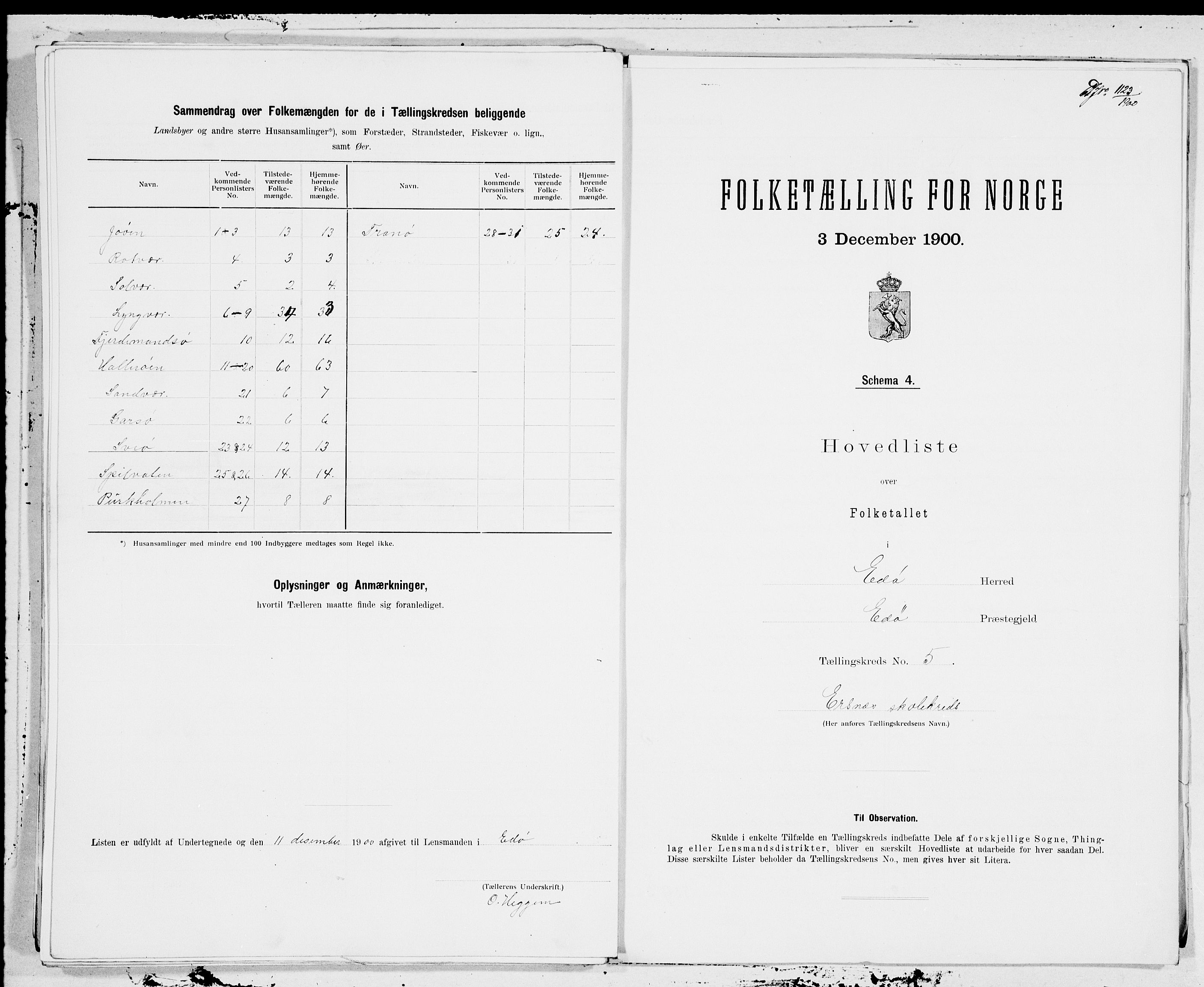 SAT, 1900 census for Edøy, 1900, p. 10