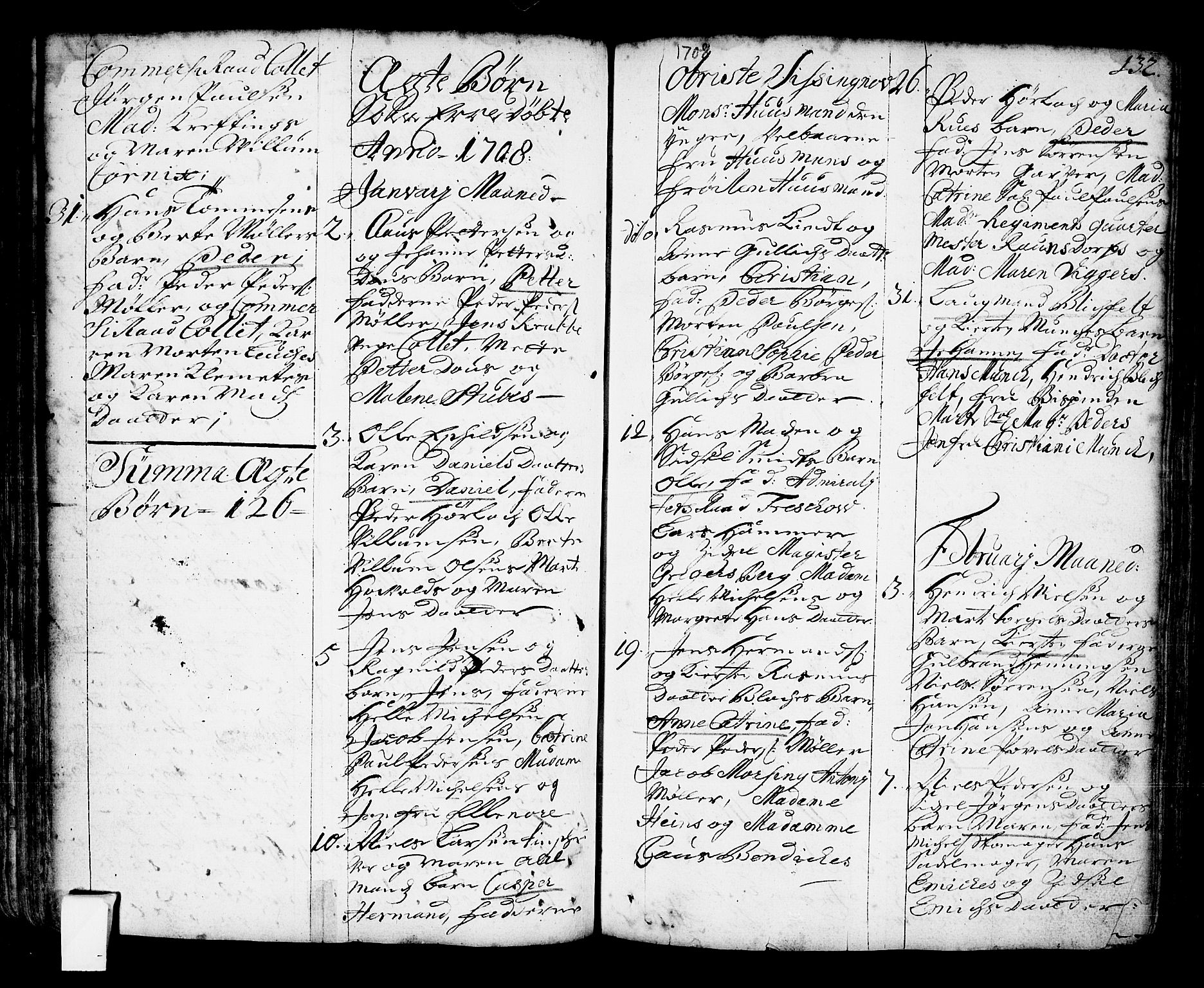 Oslo domkirke Kirkebøker, SAO/A-10752/F/Fa/L0002: Parish register (official) no. 2, 1705-1730, p. 132